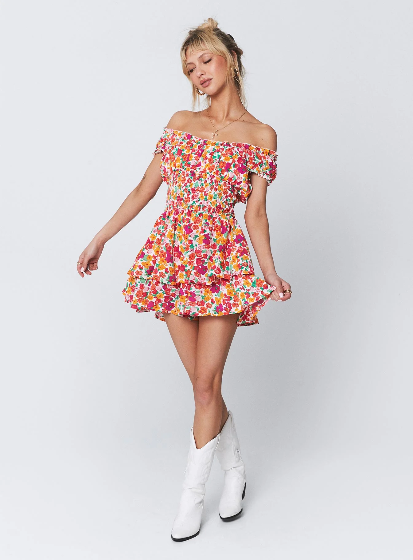 The Love Galore Romper Multi Floral - Image 7