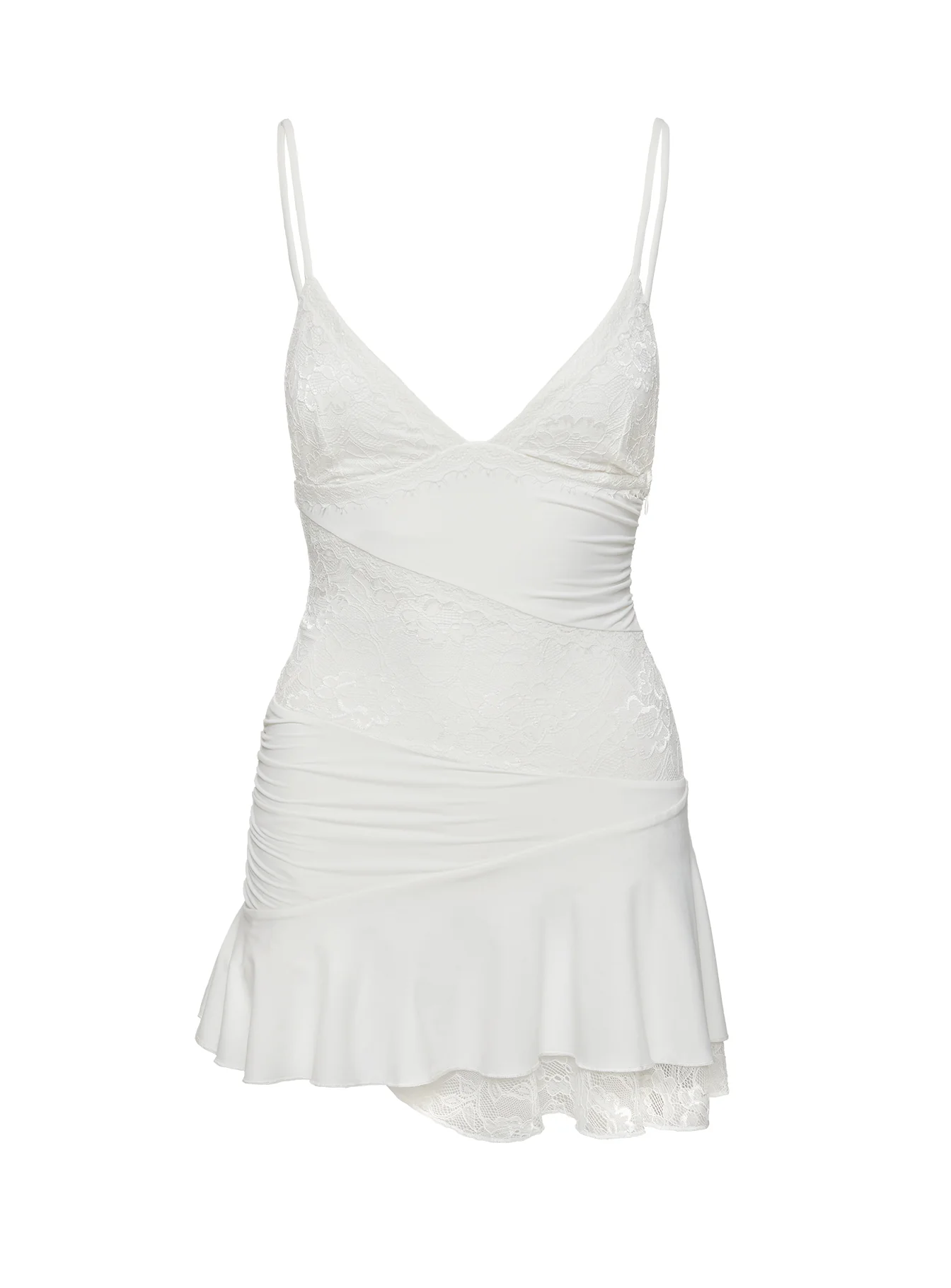 Love Is Alive Lace Mini Dress White - Image 14