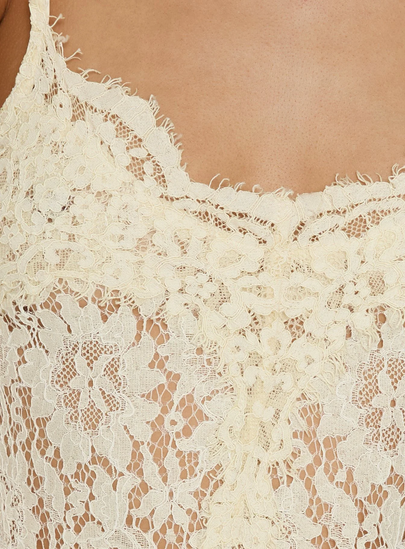 Lovedream Lace Maxi Dress Yellow - Image 5
