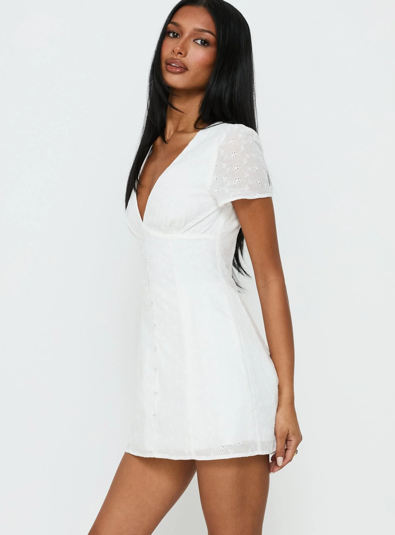 Loveliness Playsuit White Anglaise - Image 4