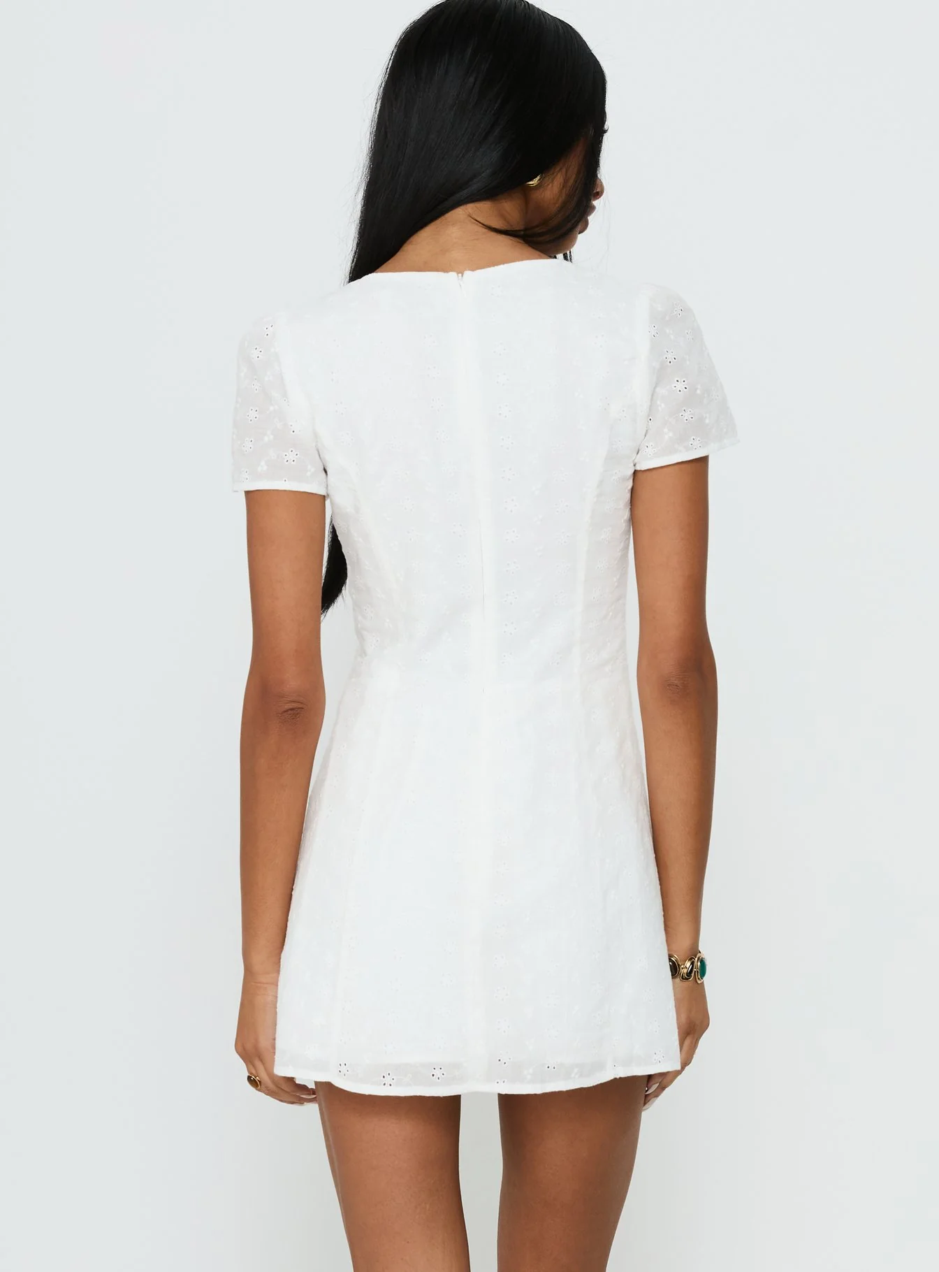 Loveliness Playsuit White Anglaise - Image 5
