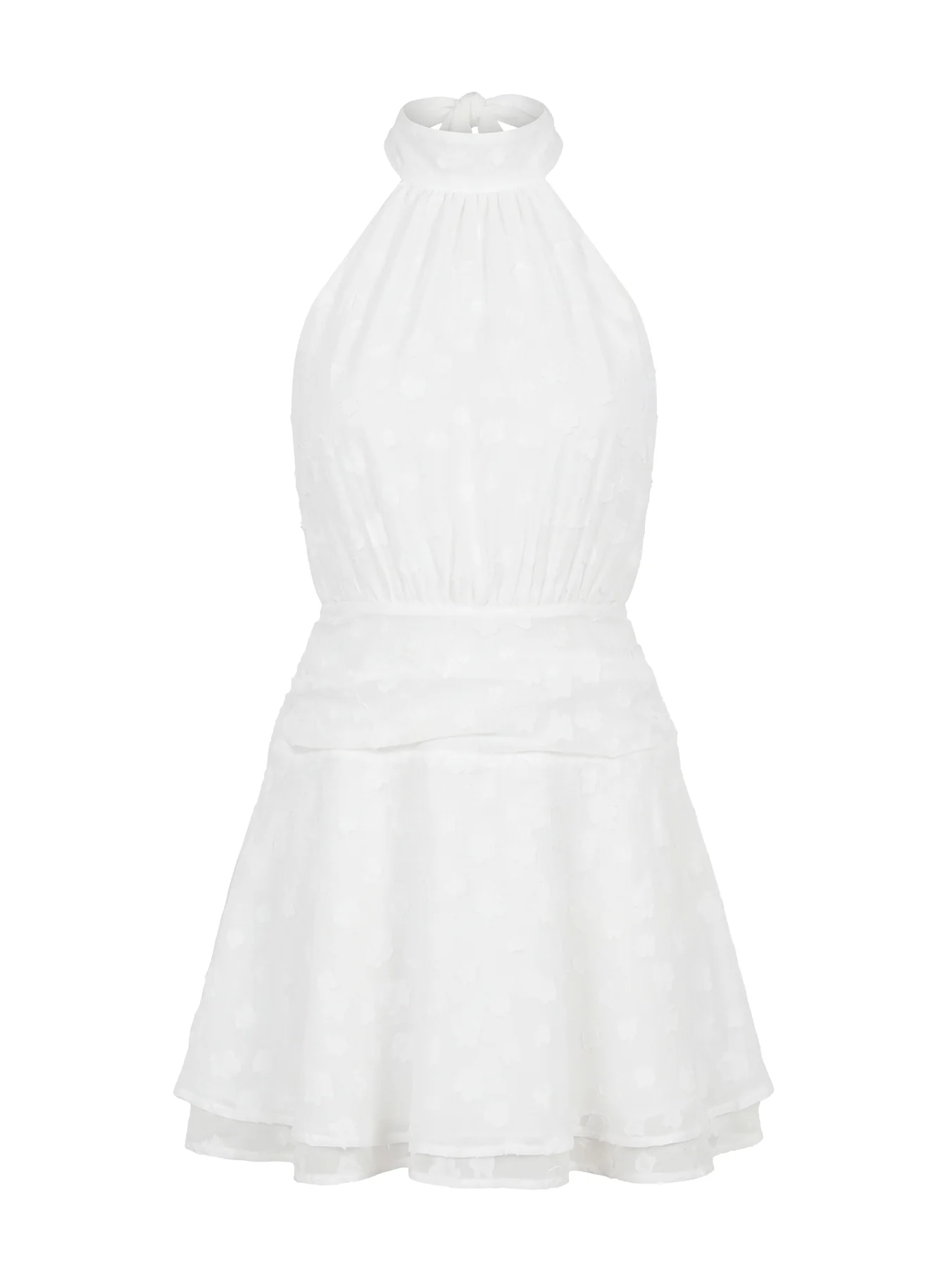 Lucky Ones Halter Mini Dress White - Image 10