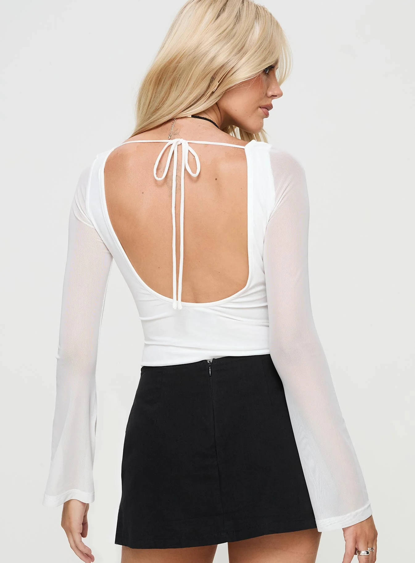 Lukea Long Sleeve Bodysuit White - Image 5