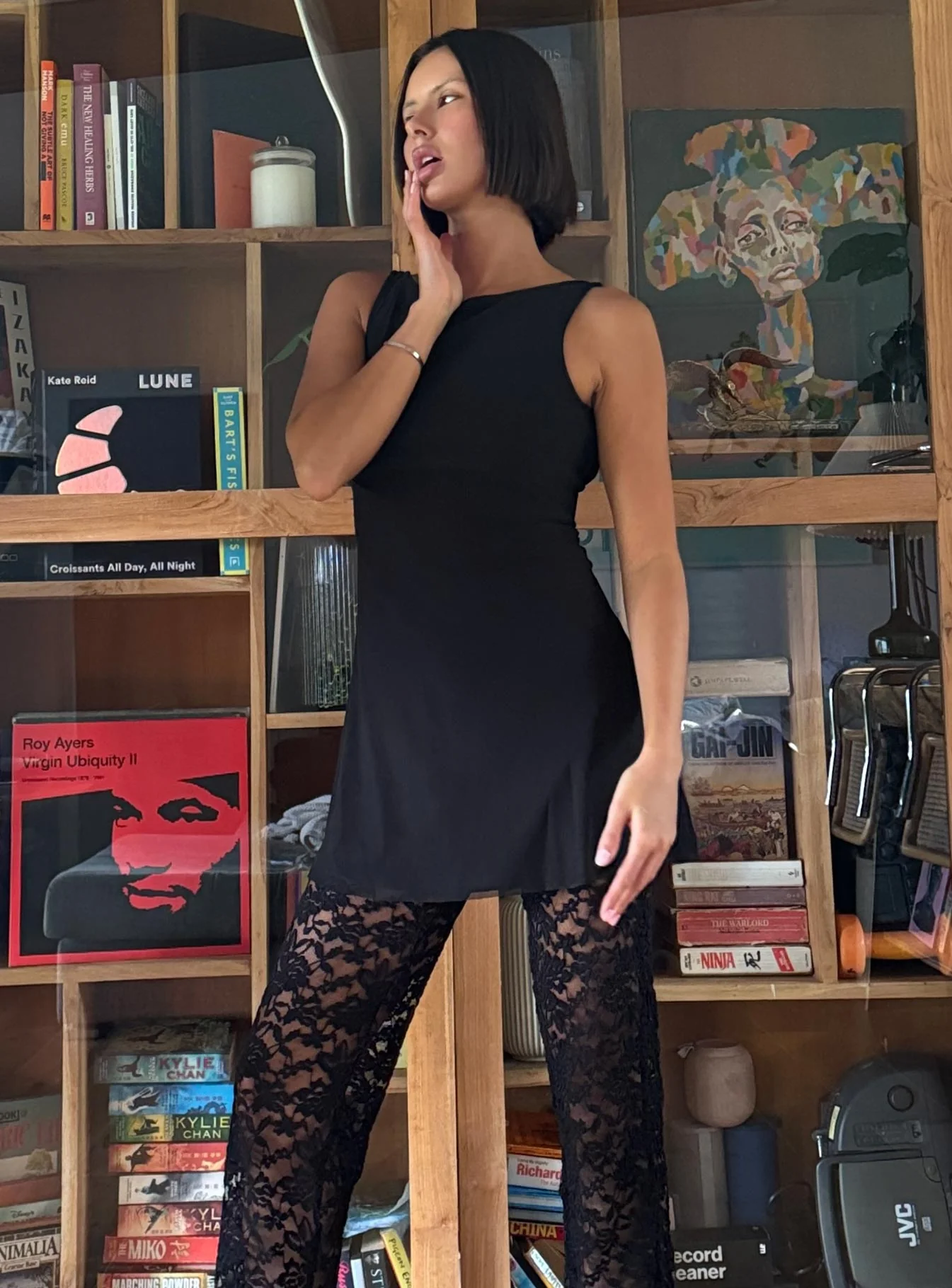 Lukea Sleeveless Mini Dress Black - Image 10
