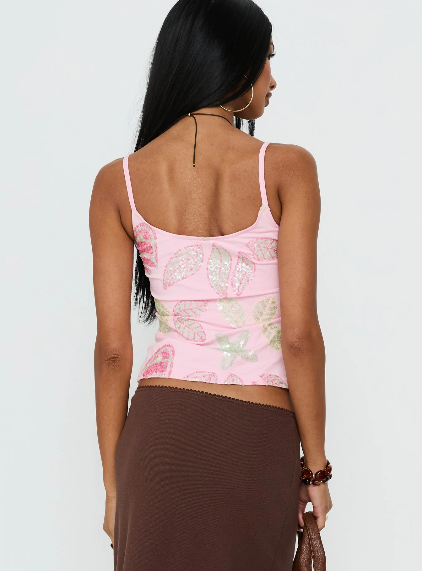 Lunavia Sequin Cami Top Pink - Image 5