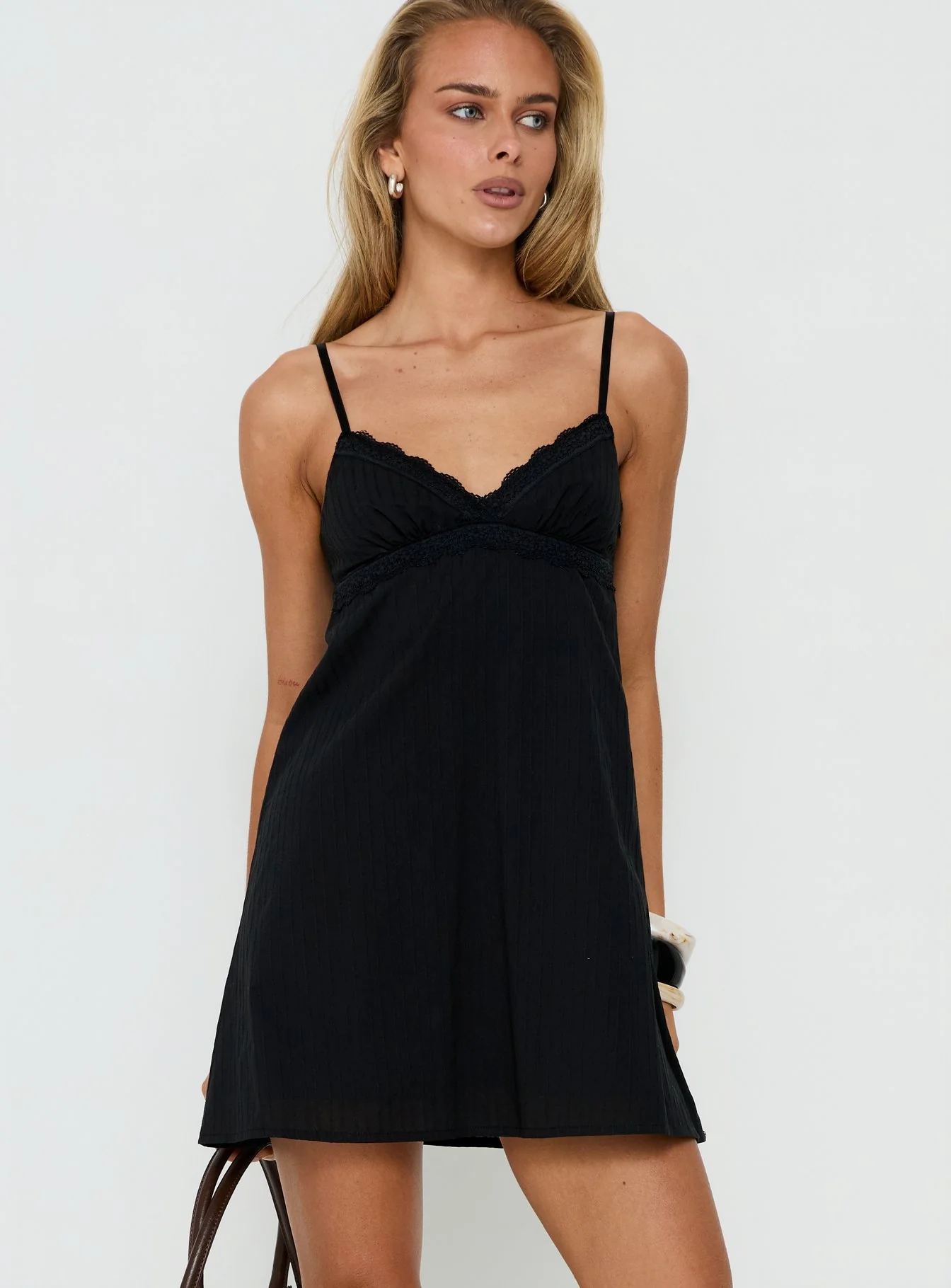 Lunya Mini Dress Black - Image 2