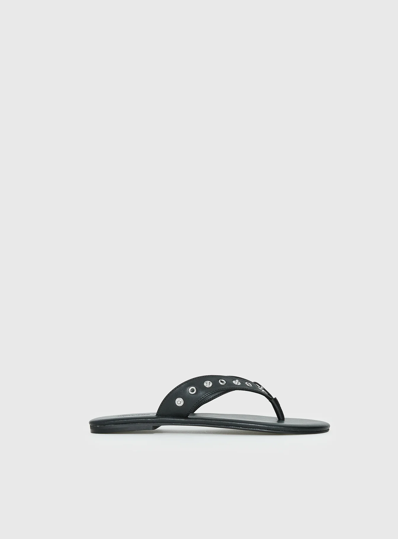 Lyana Eyelet Detail Sandals Black - Image 3