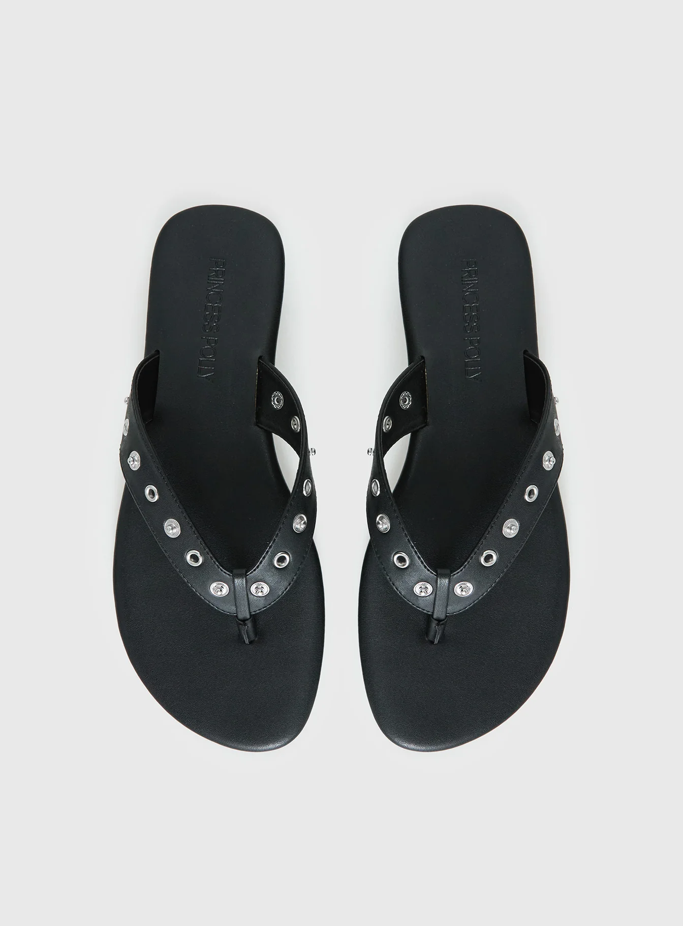 Lyana Eyelet Detail Sandals Black - Image 7