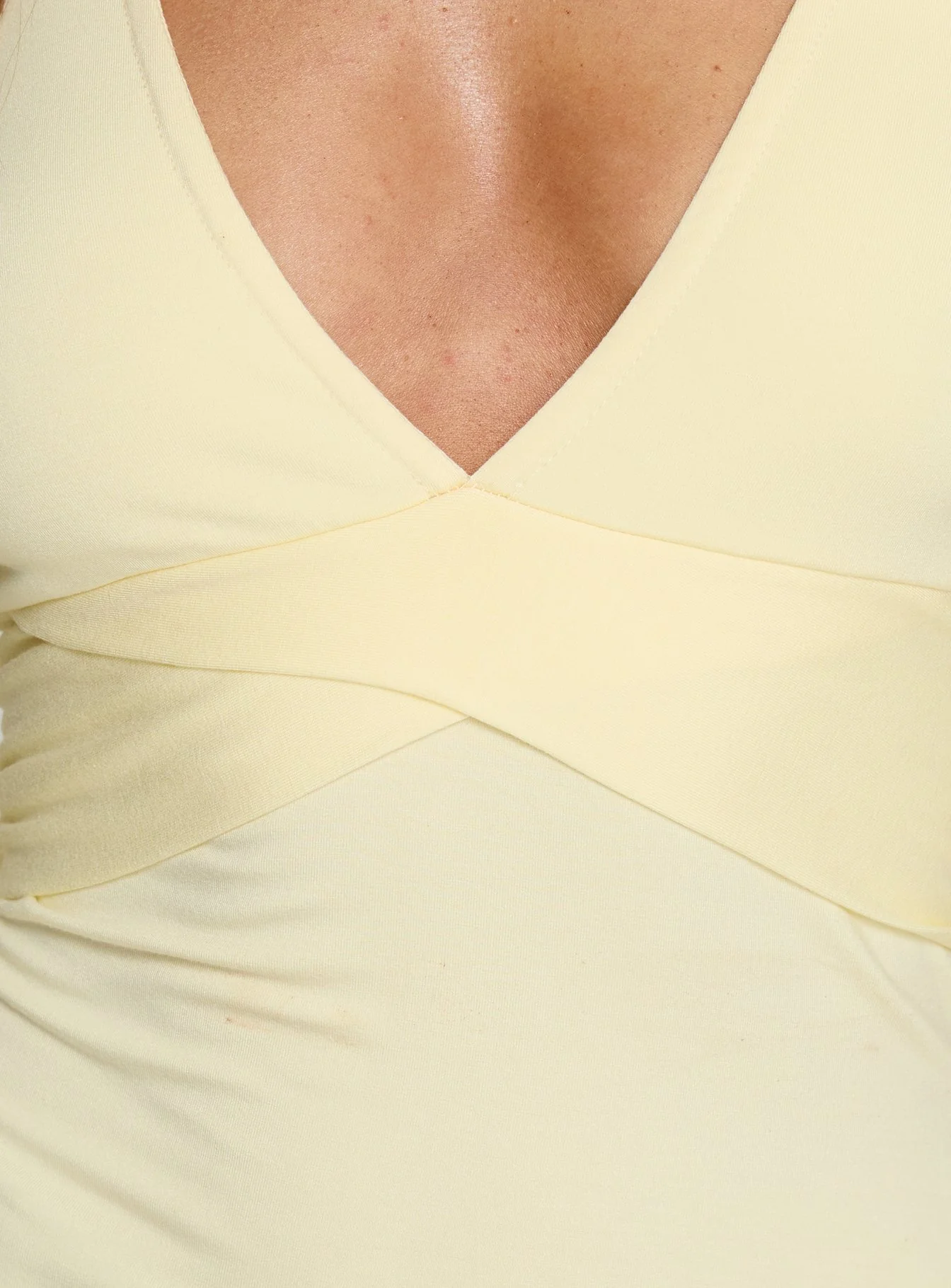 Madelon Long Sleeve Wrap Top Butter - Image 6