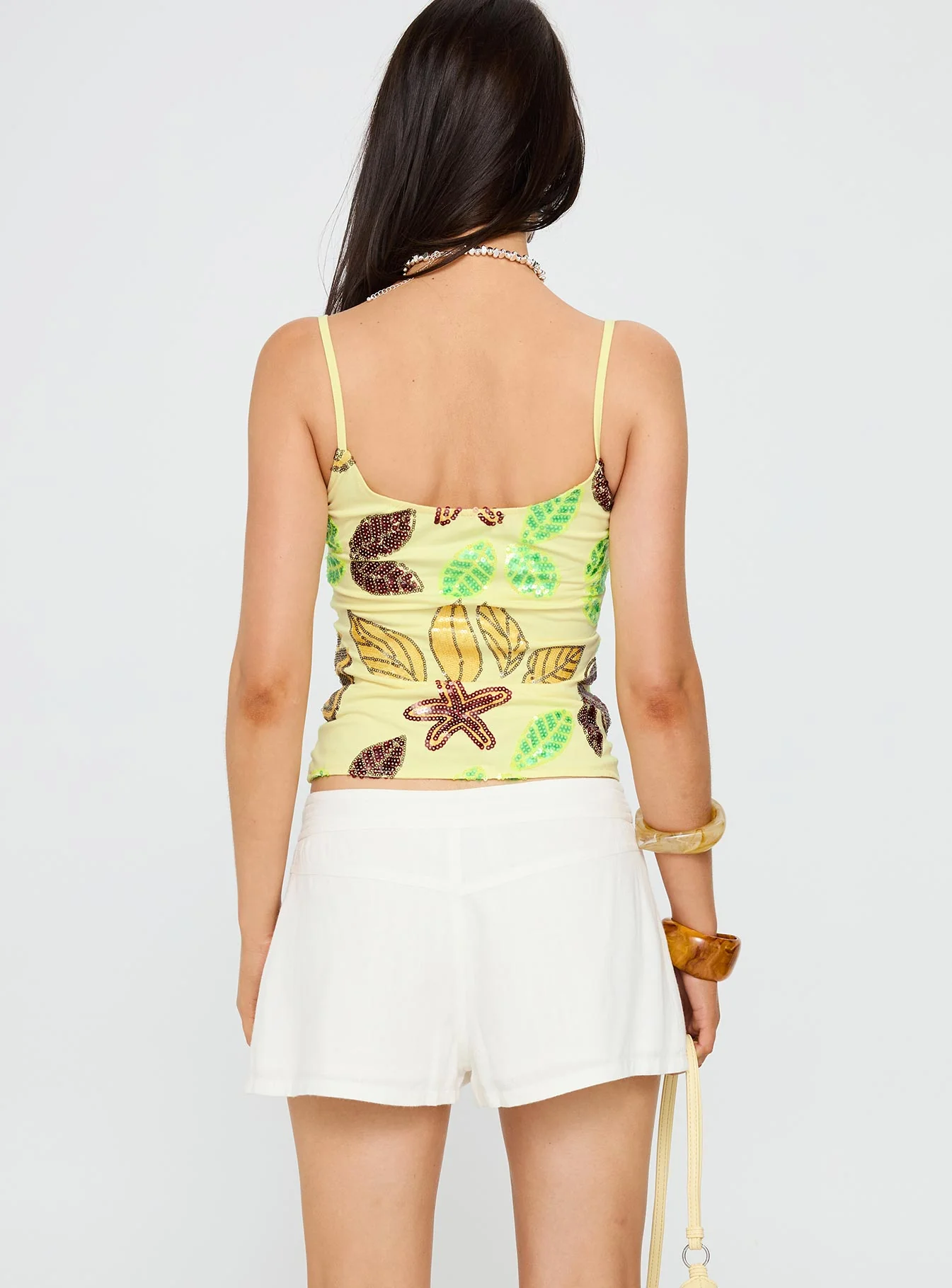 Maesie Tie Up Shorts White - Image 5