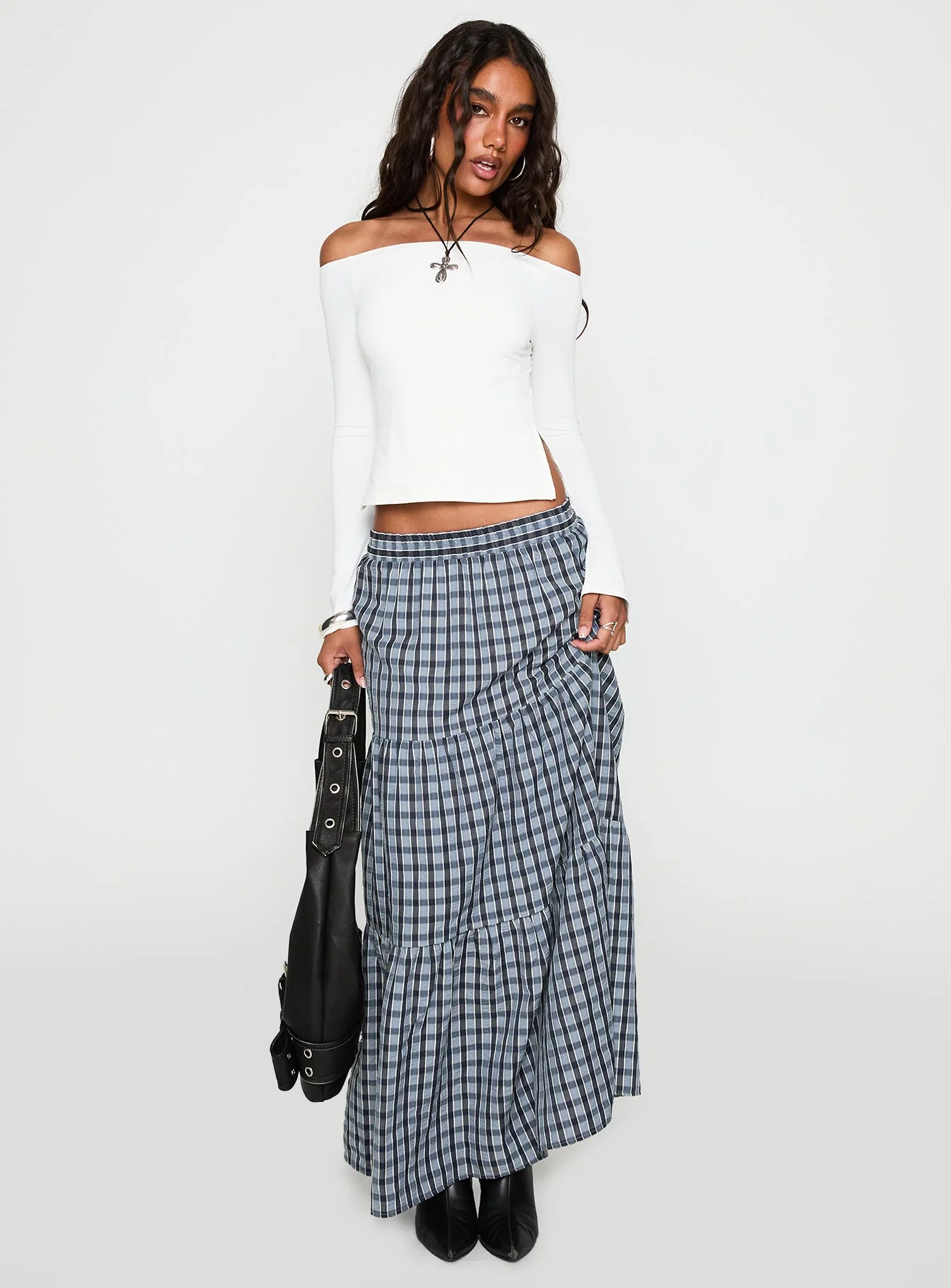 Maestro Off The Shoulder Top White - Image 3