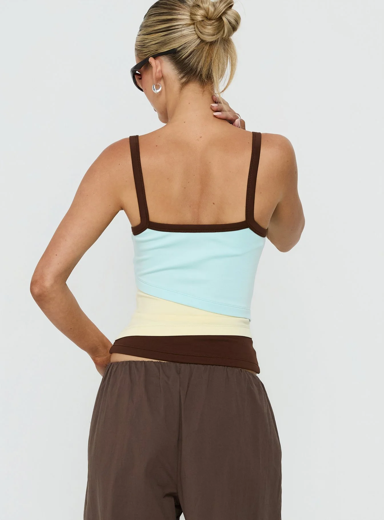 Maezo Spliced Tank Top Blue / Yellow - Image 5