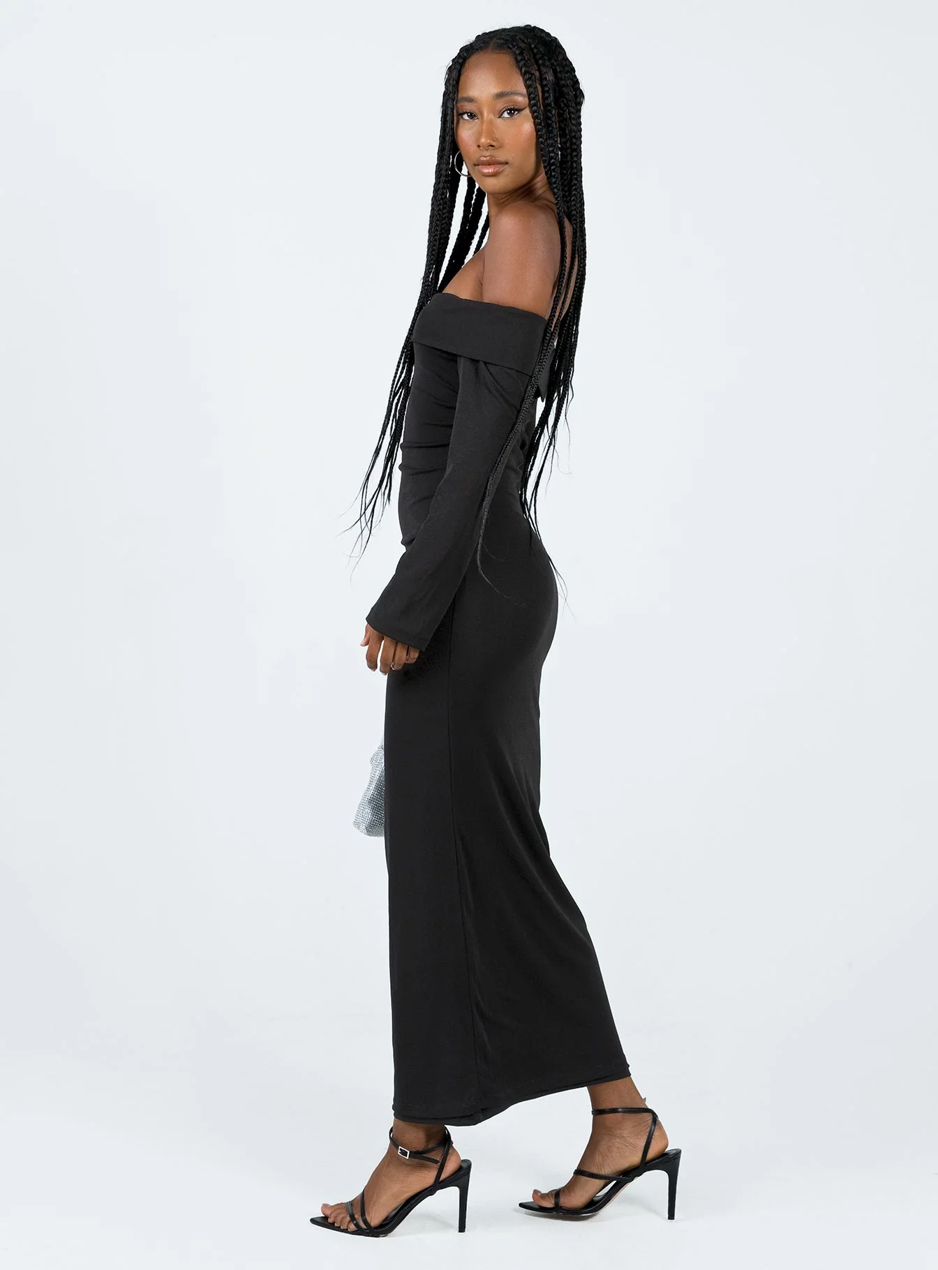 Maida Maxi Dress Black - Image 4