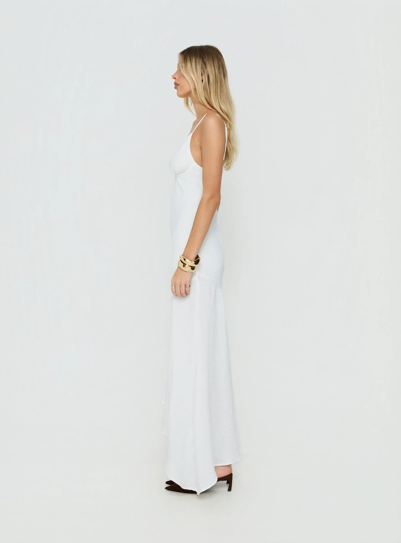 Makaia Balconette Maxi Dress White - Image 4
