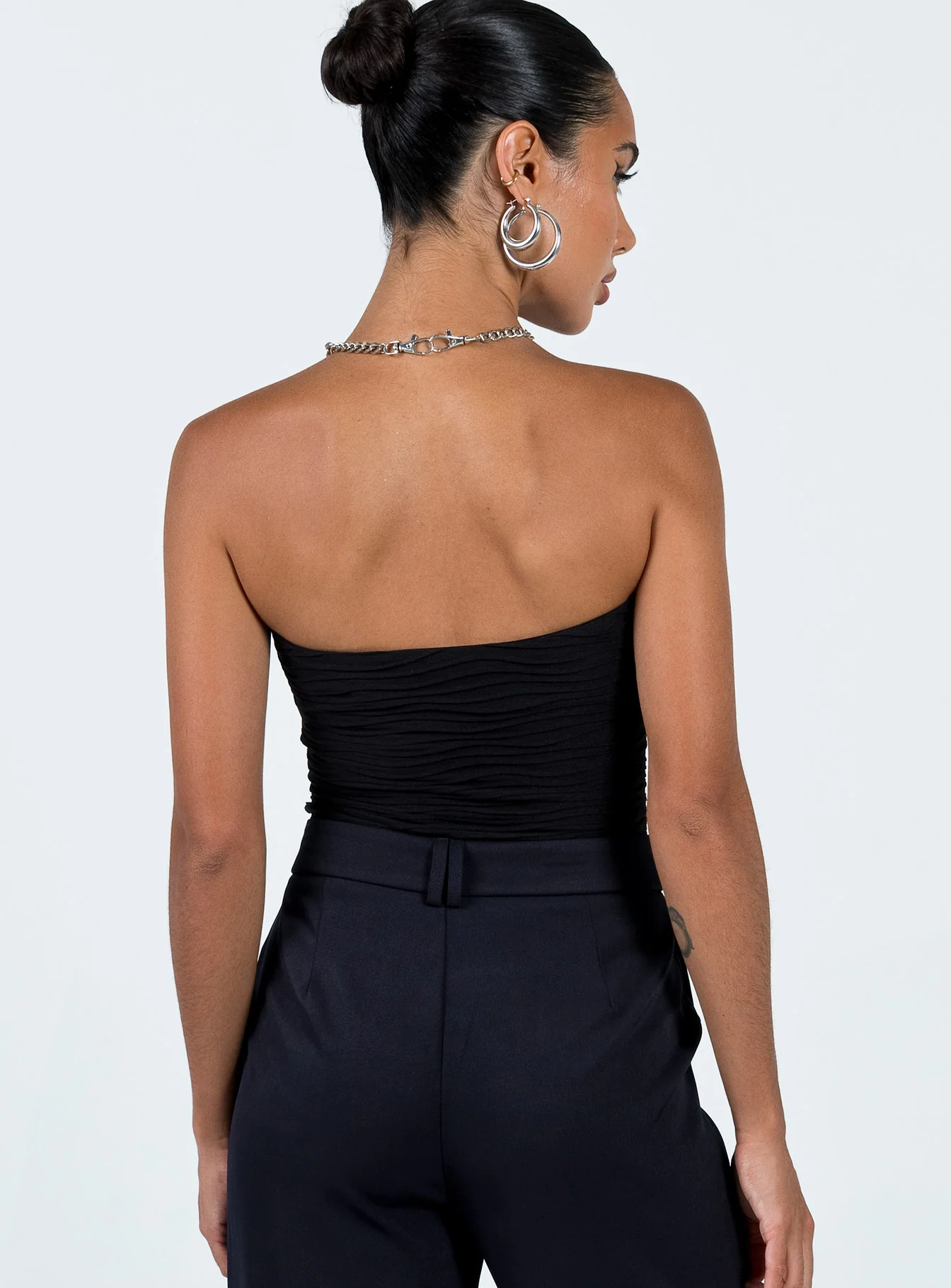 Makena Strapless Bodysuit Black - Image 7