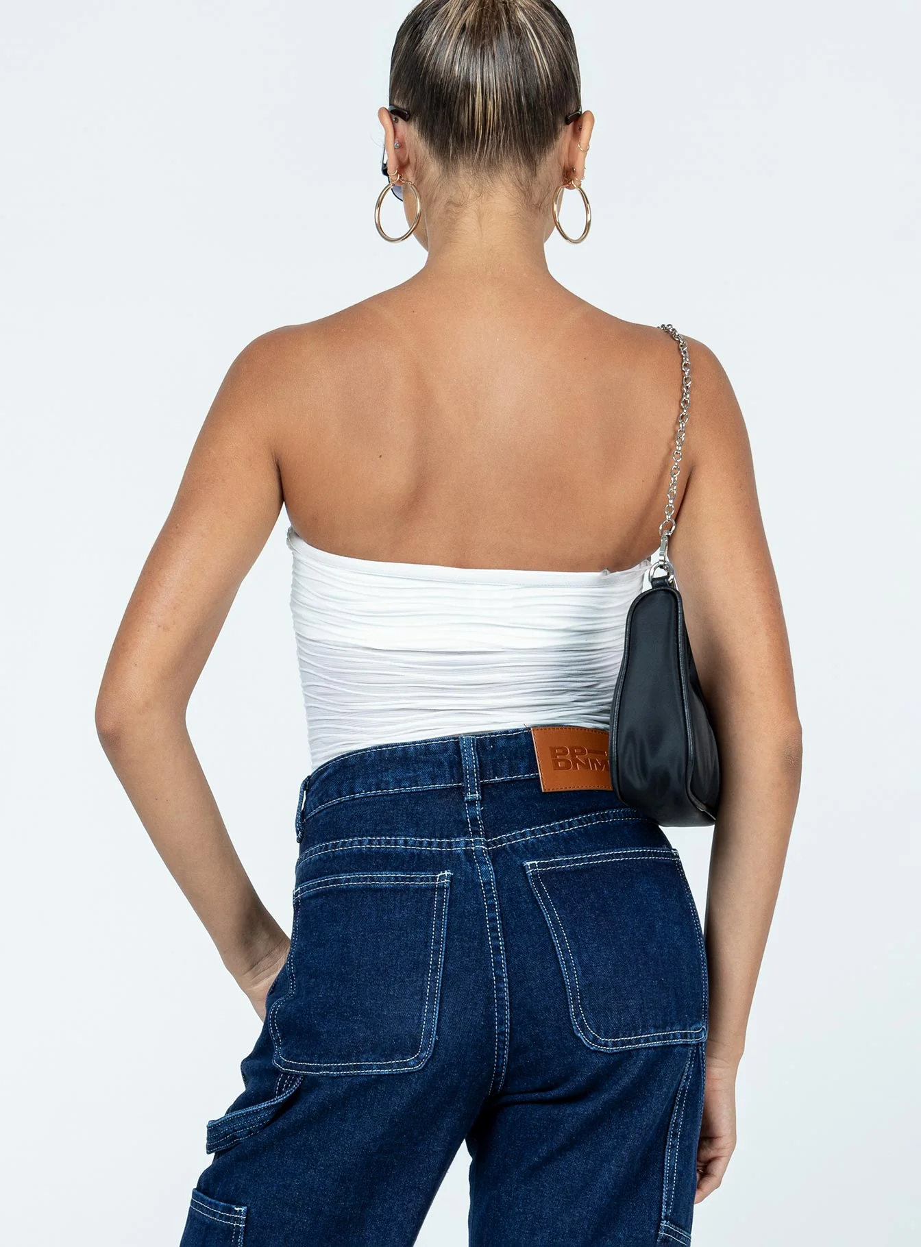 Makena Strapless Bodysuit White - Image 5