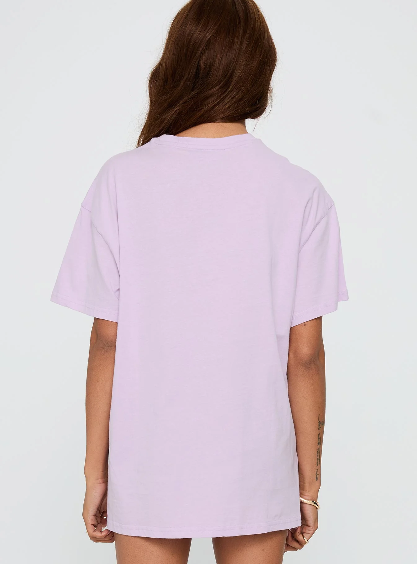 Malibu Sunset Oversized Graphic Tee Purple - Image 4
