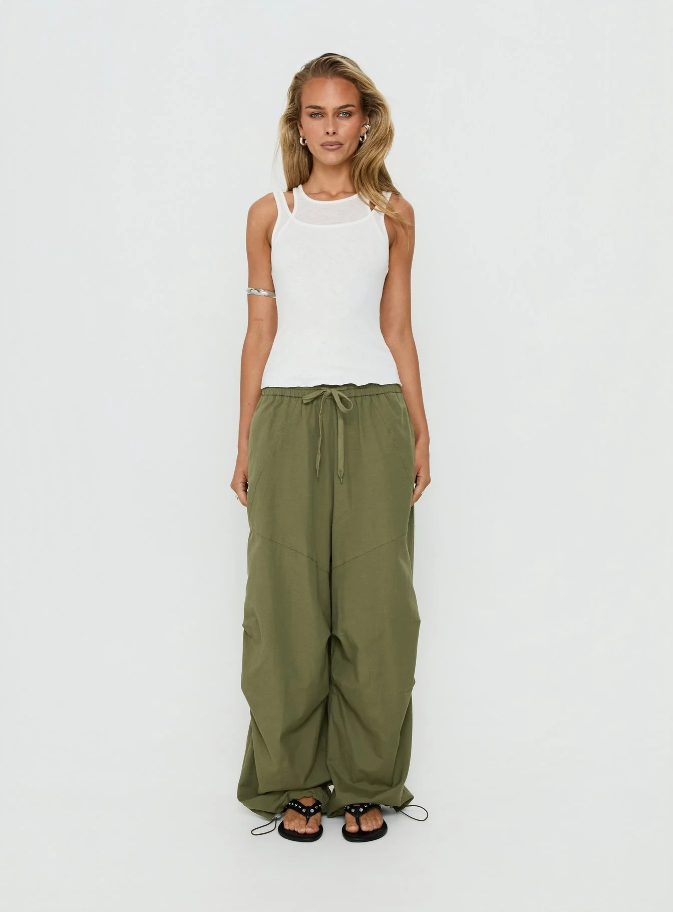 Mankind Baggy Cargo Pants Olive - Image 7