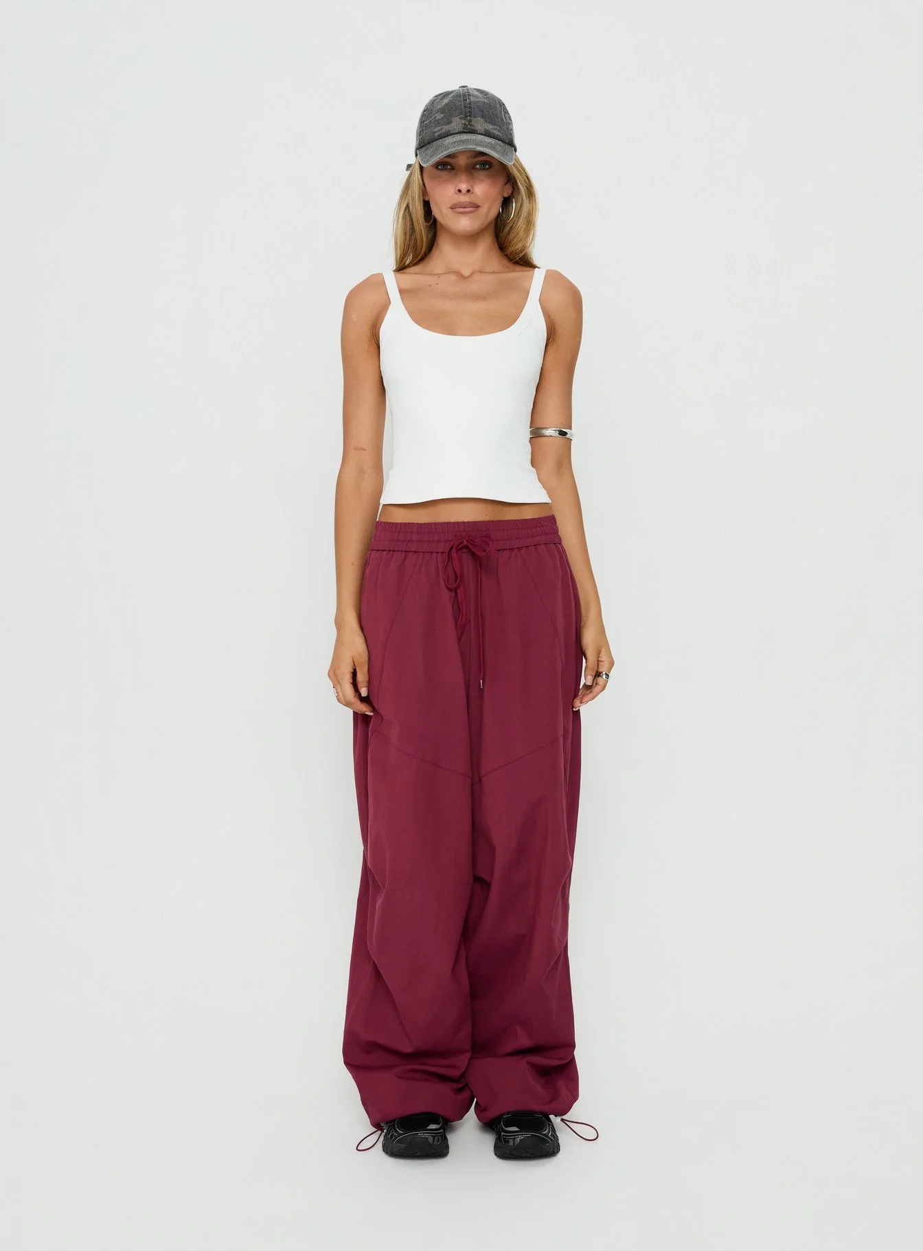 Mankind Baggy Cargo Pants Red - Image 7