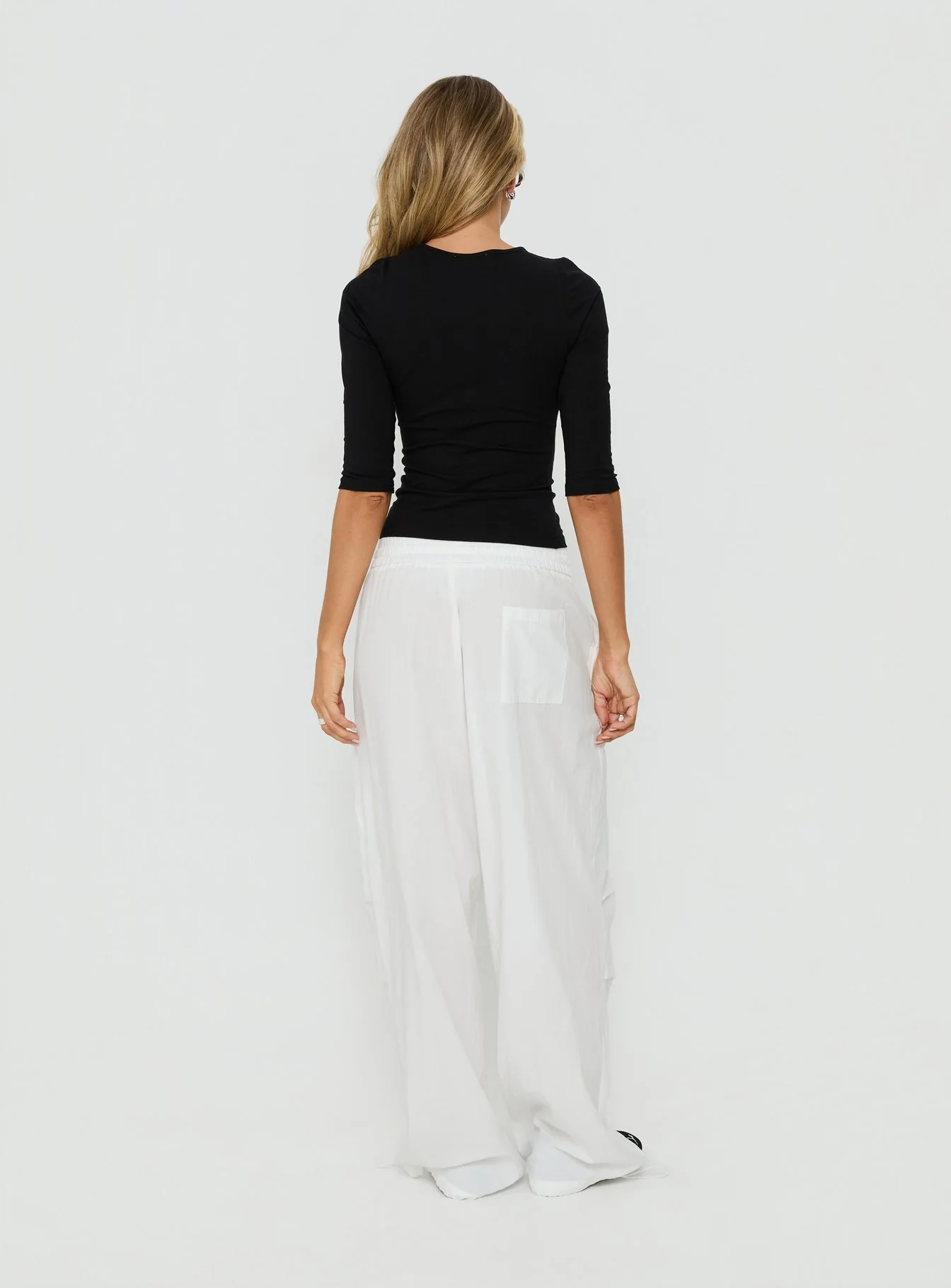 Mankind Baggy Cargo Pants White - Image 5