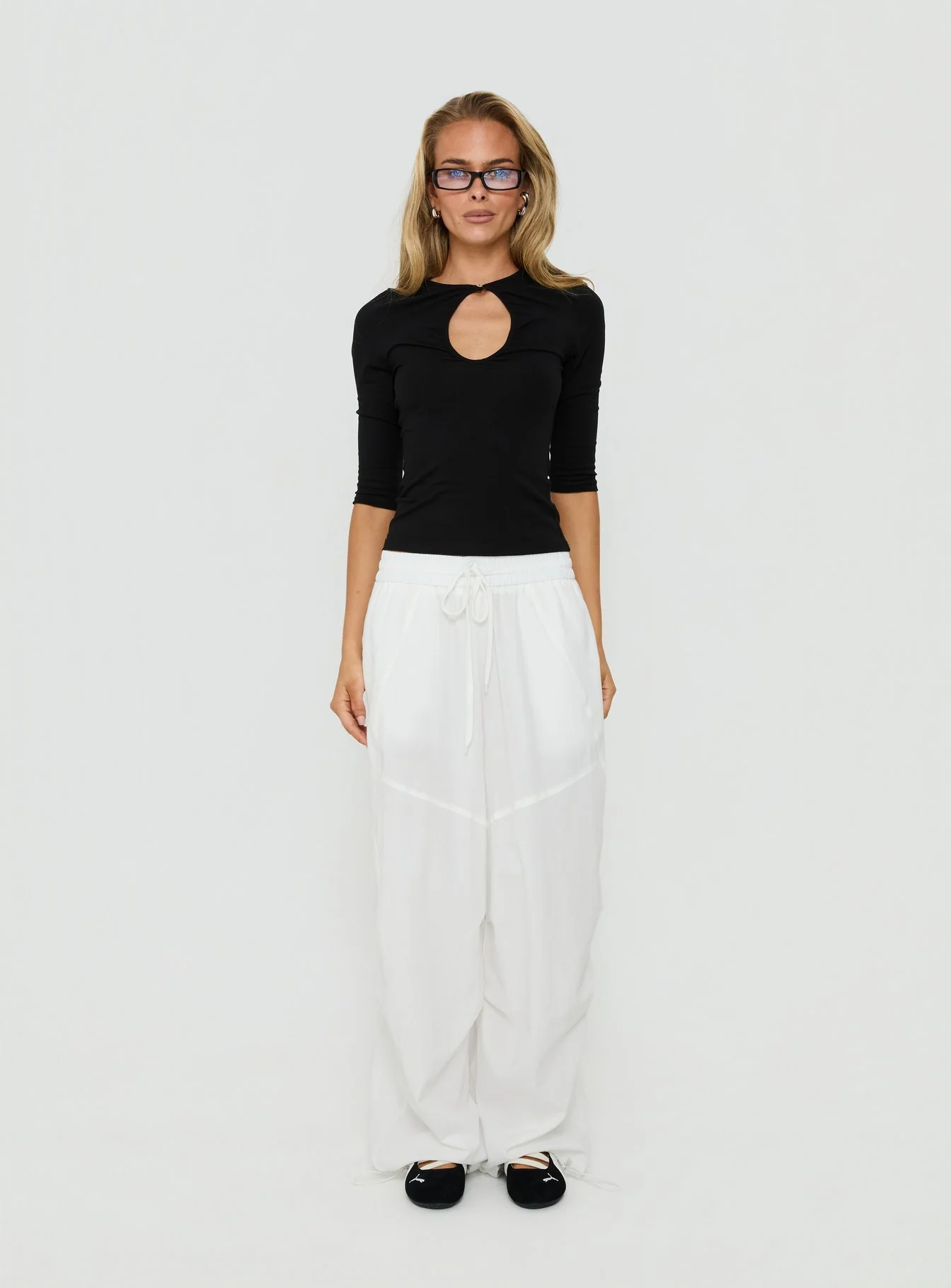 Mankind Baggy Cargo Pants White - Image 7