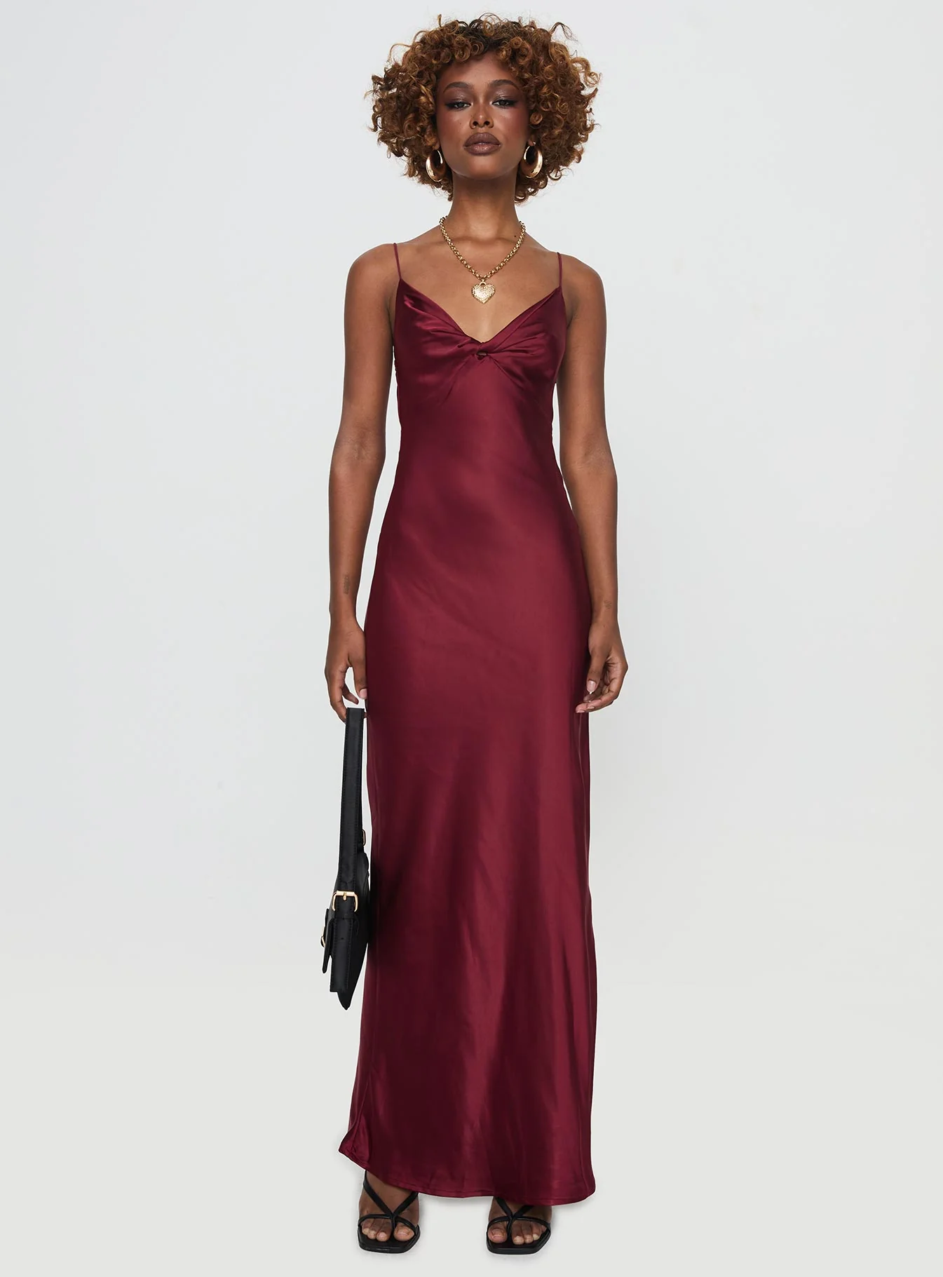 Marilyn Maxi Dress Wine - Image 8