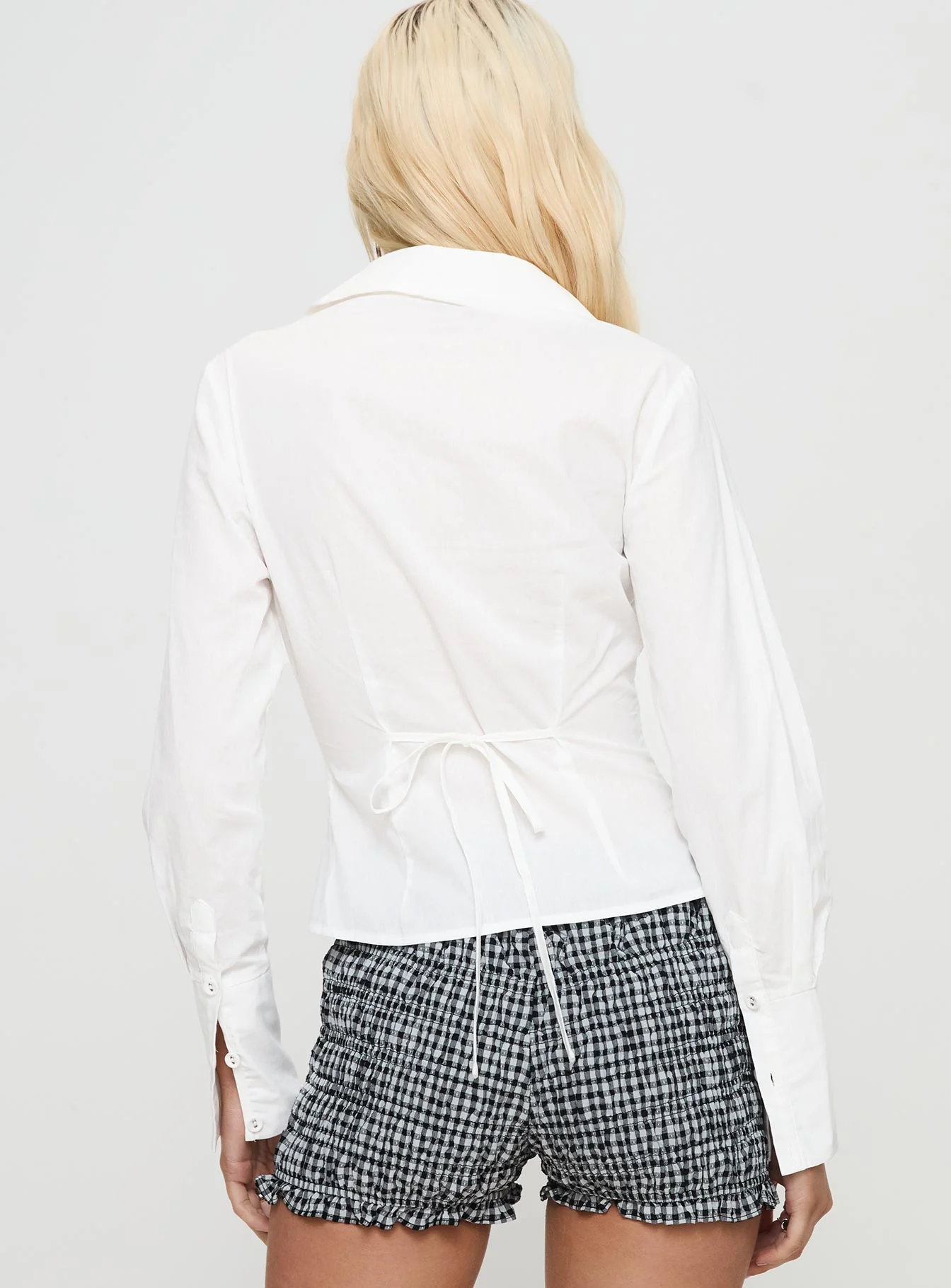 Marlaine Long Sleeve Top White - Image 5