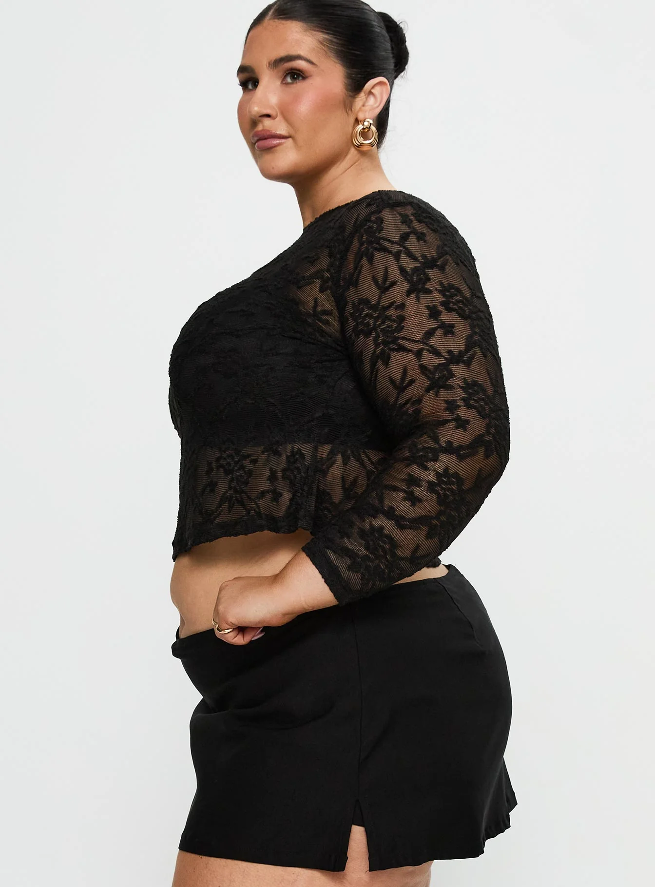 Martine Sheer Top Black Curve - Image 4