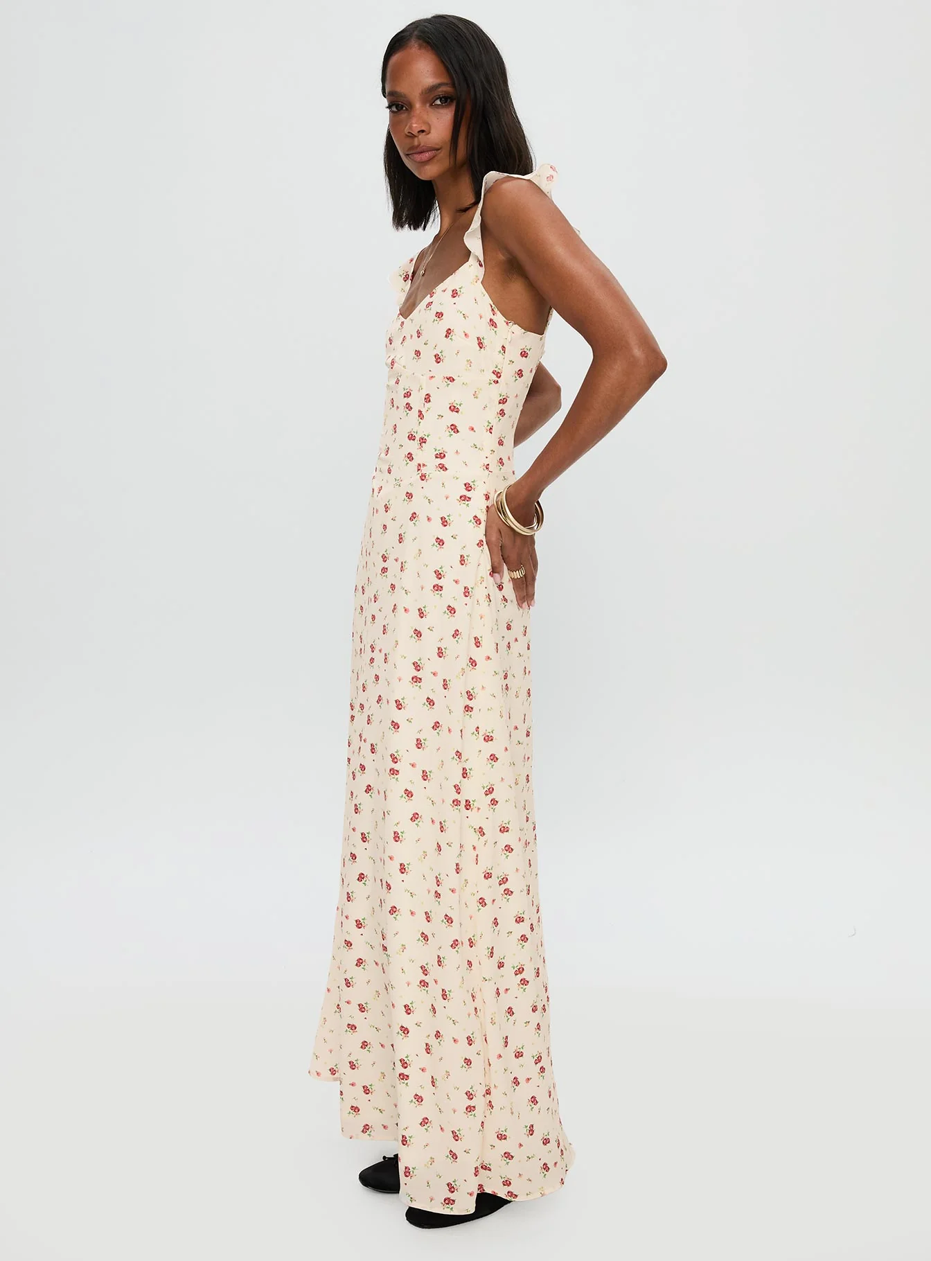 Maryana Maxi Dress Cream / Multi - Image 4