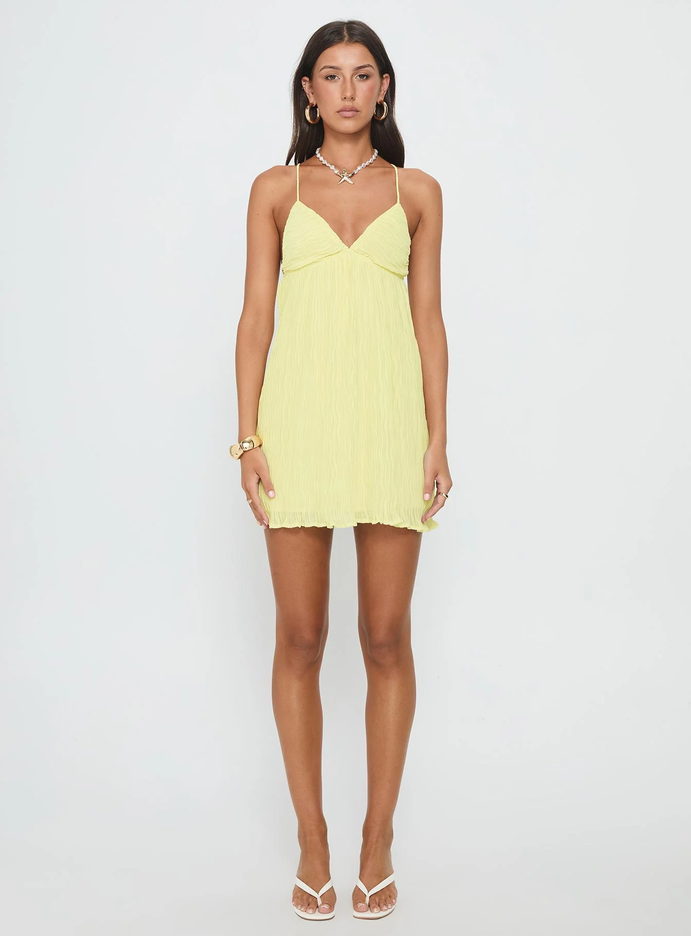 Matea Mini Dress Lemon - Image 7