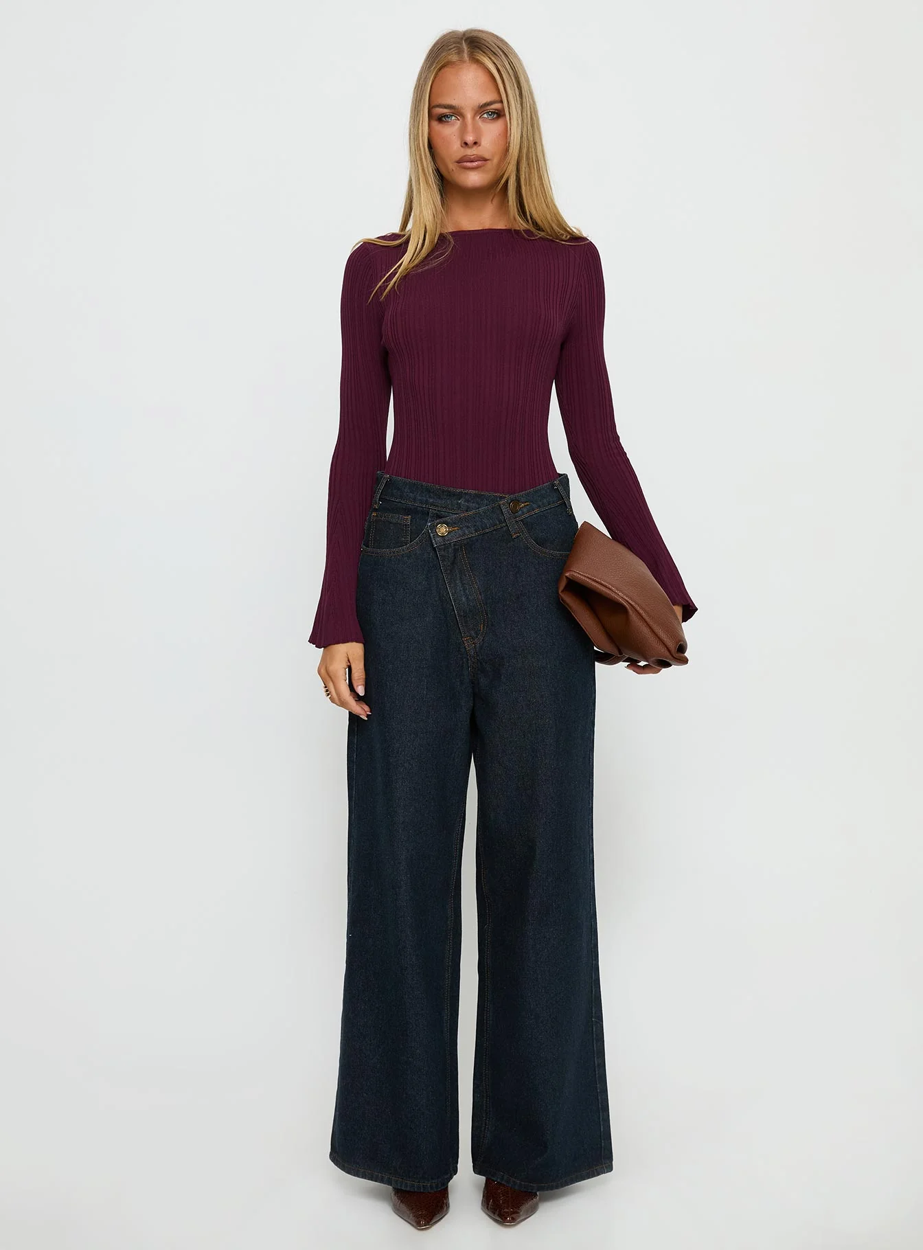 Mayok Long Sleeve Bodysuit Plum - Image 7