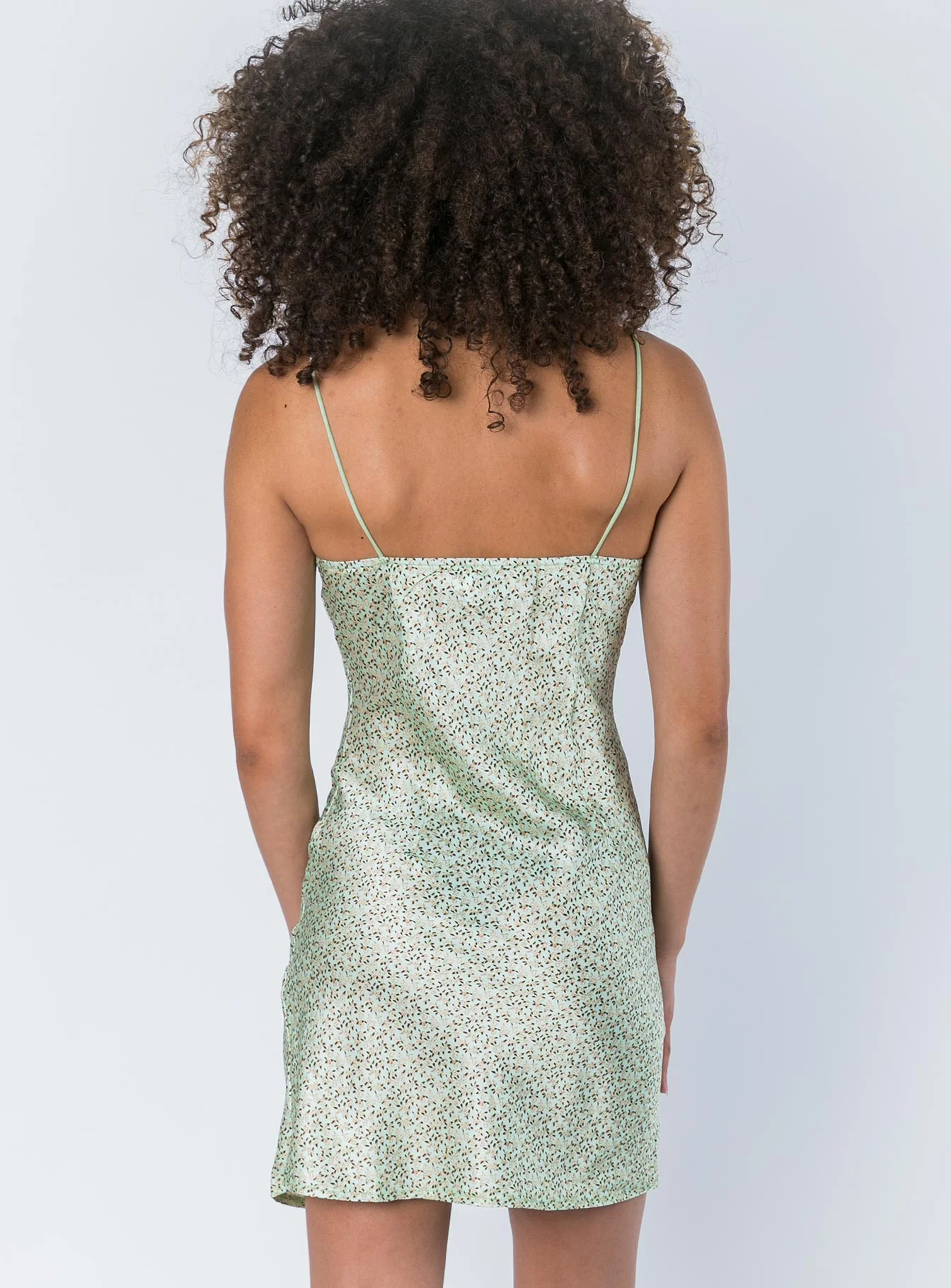 Stargazing Mini Dress Green - Image 5