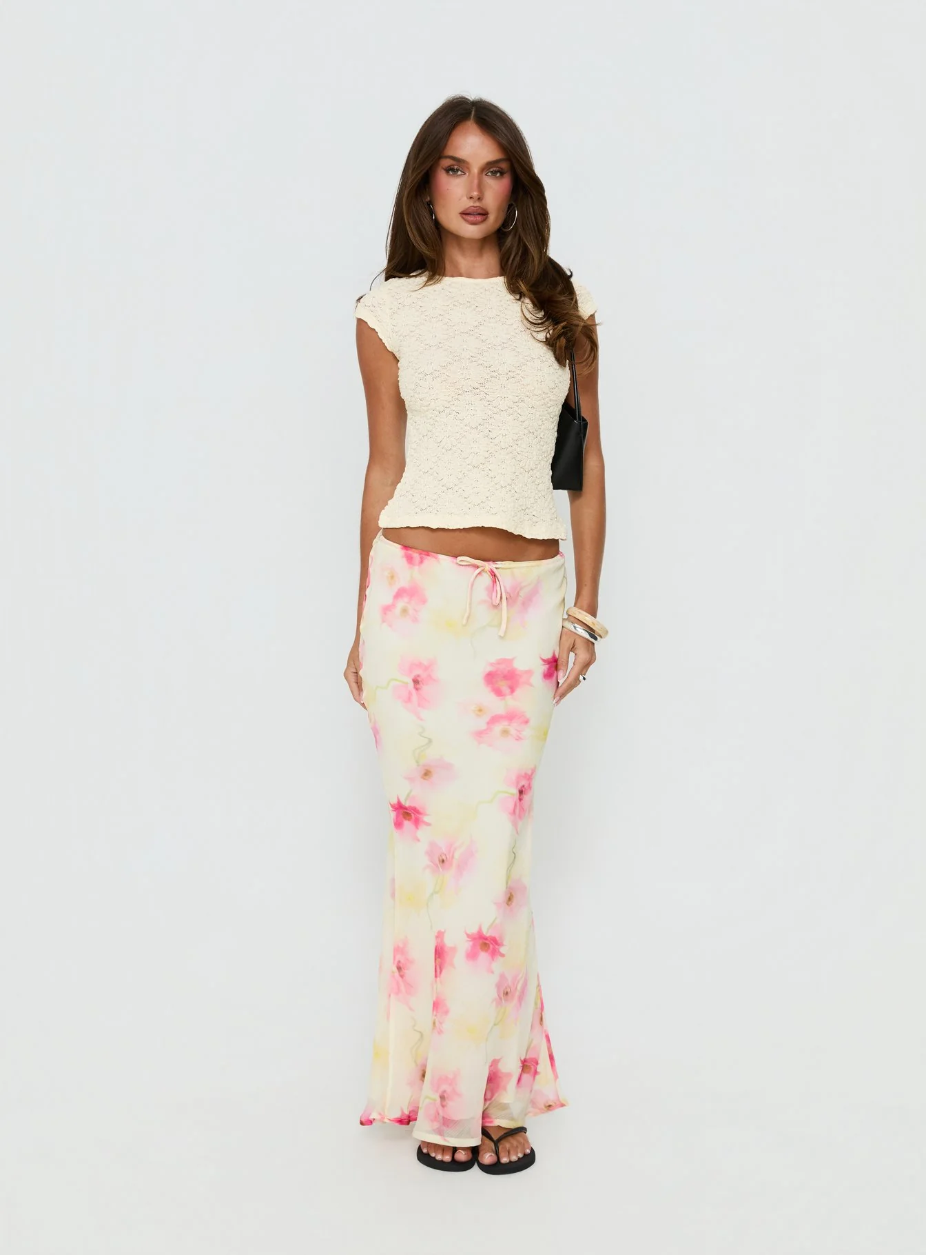 Mercer Maxi Skirt Yellow Floral - Image 7