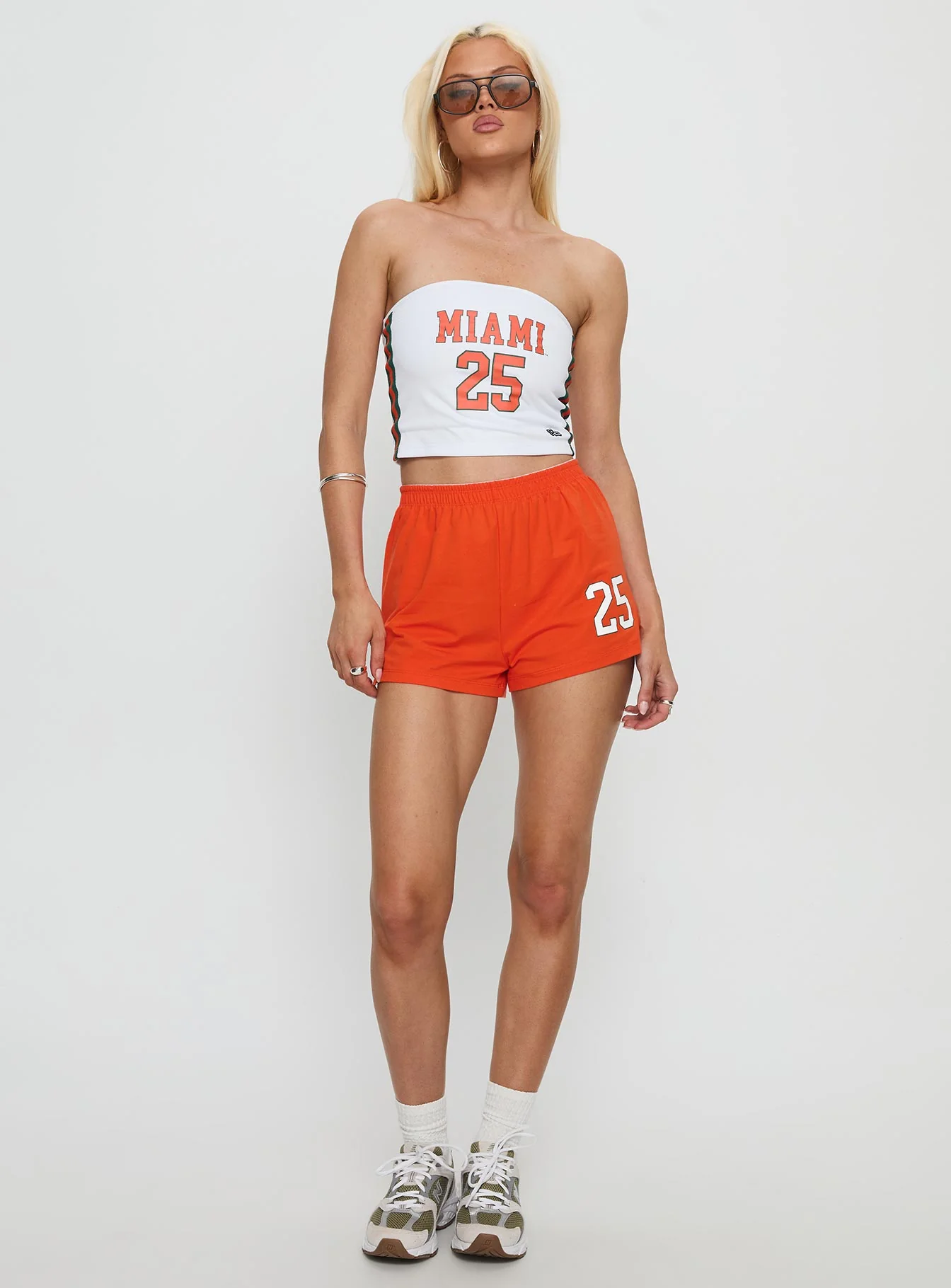 Miami Jersey Tube Top White - Image 3
