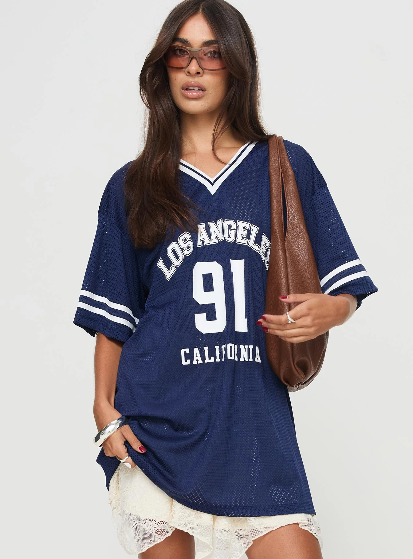 Michail Jersey Dress Navy - Image 2