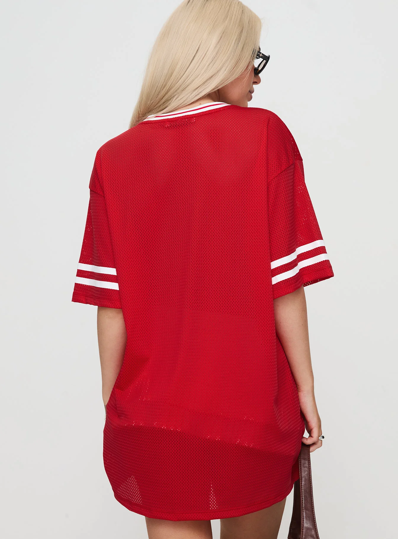 Michail Jersey Mini Dress Red - Image 5