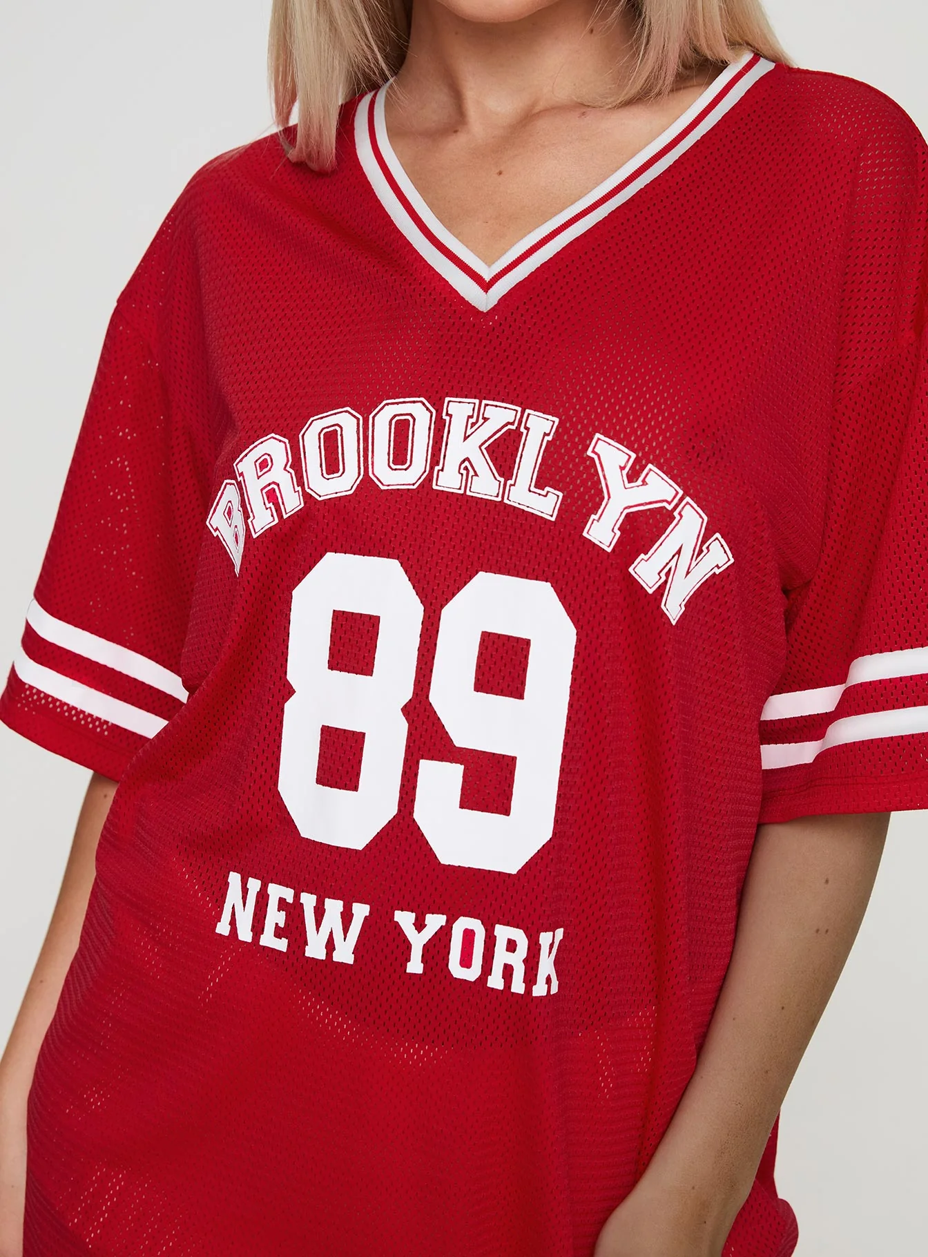 Michail Jersey Mini Dress Red - Image 6