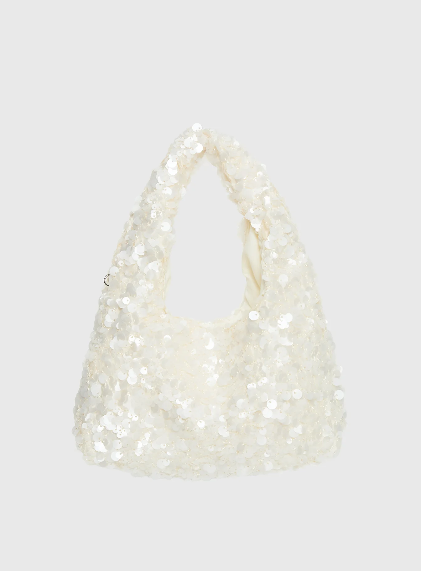 Midnights Sequin Shoulder Bag White - Image 2