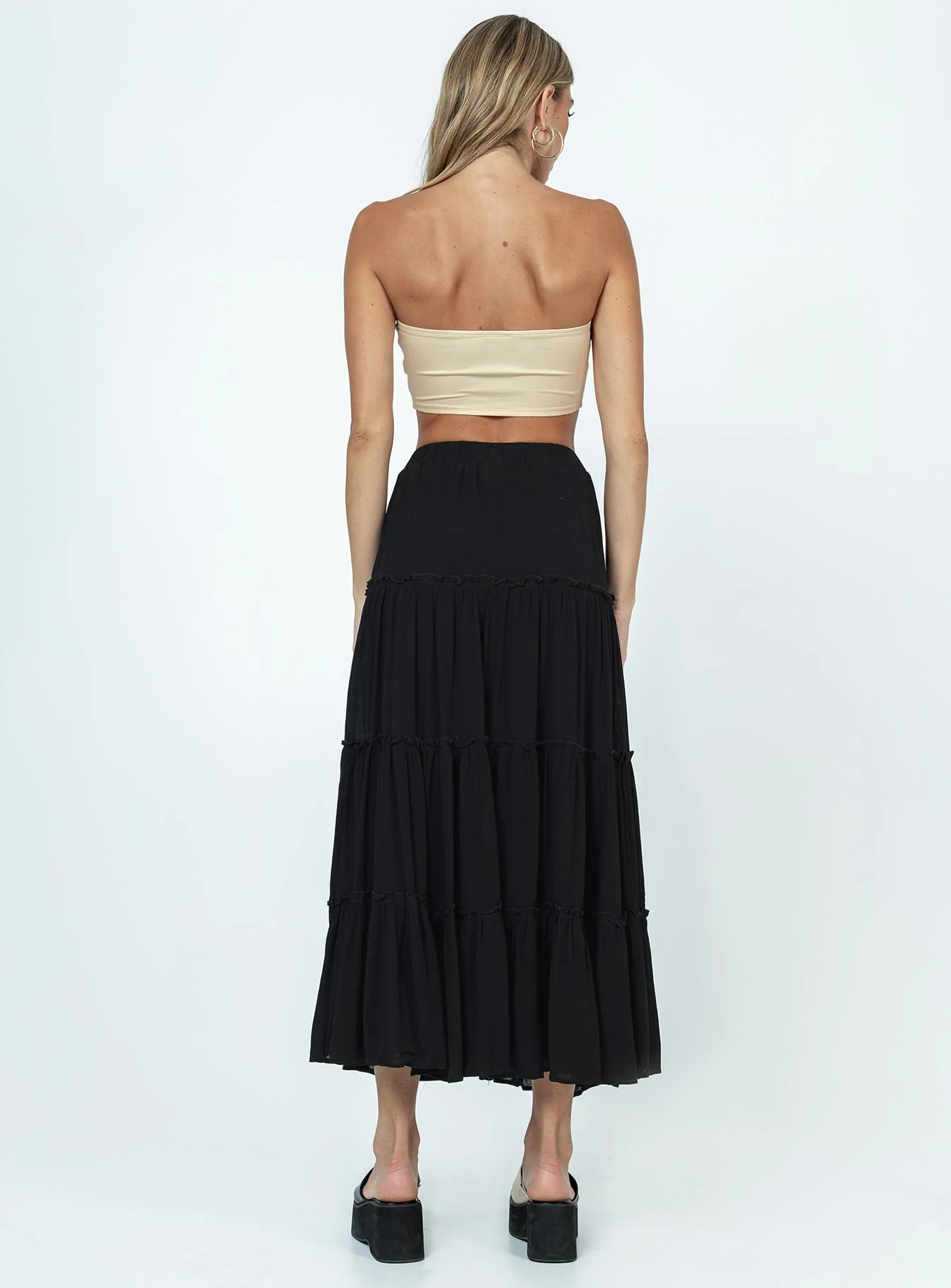 Miriah Maxi Skirt Black - Image 6