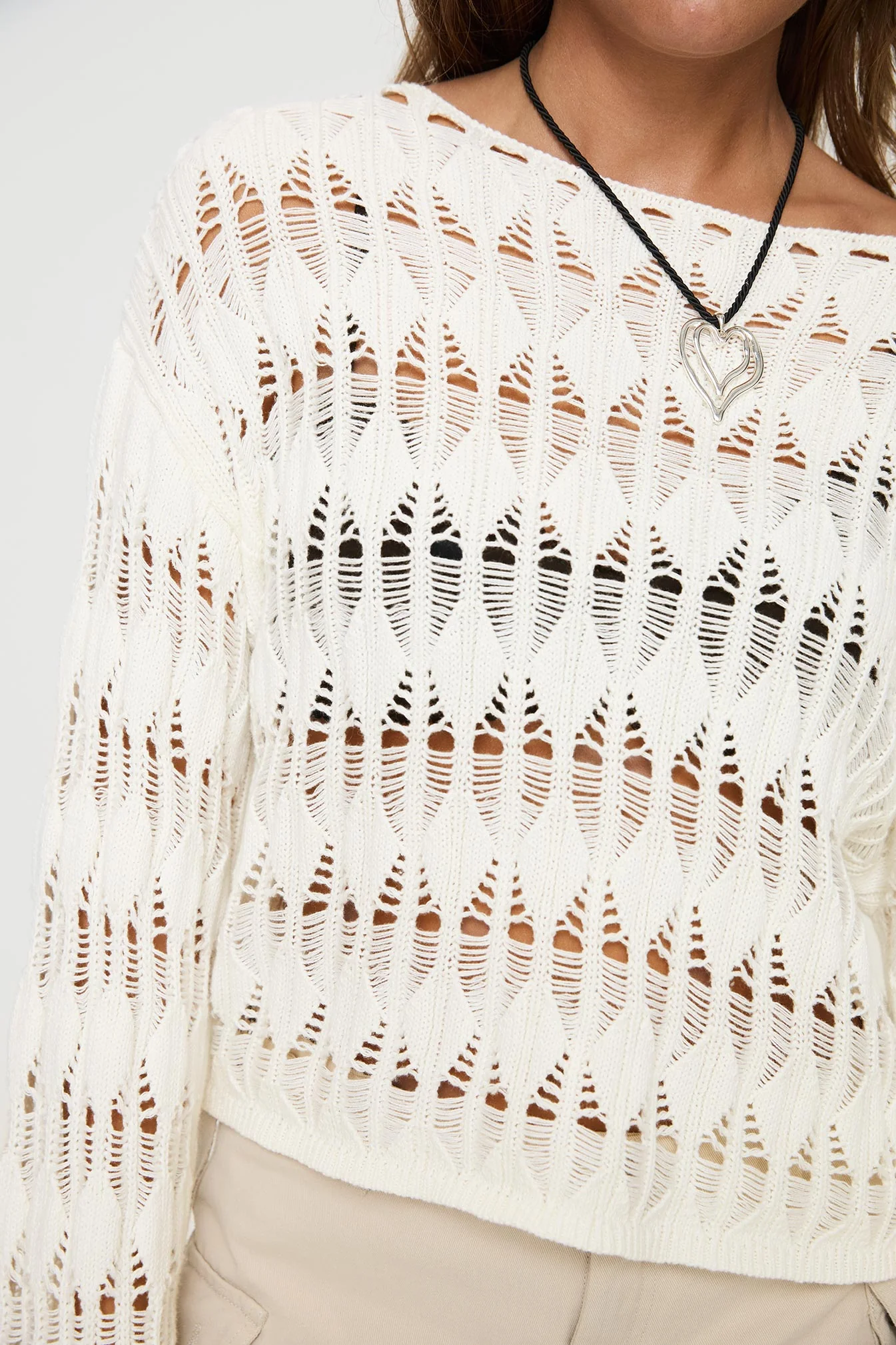 Mistic Knit Sweater Cream - Image 6