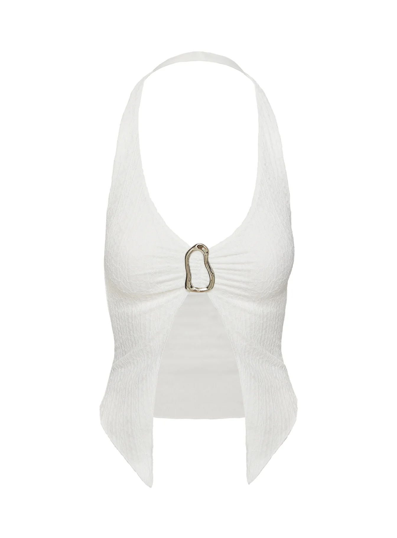 Moderna Halter Lace Top White - Image 7