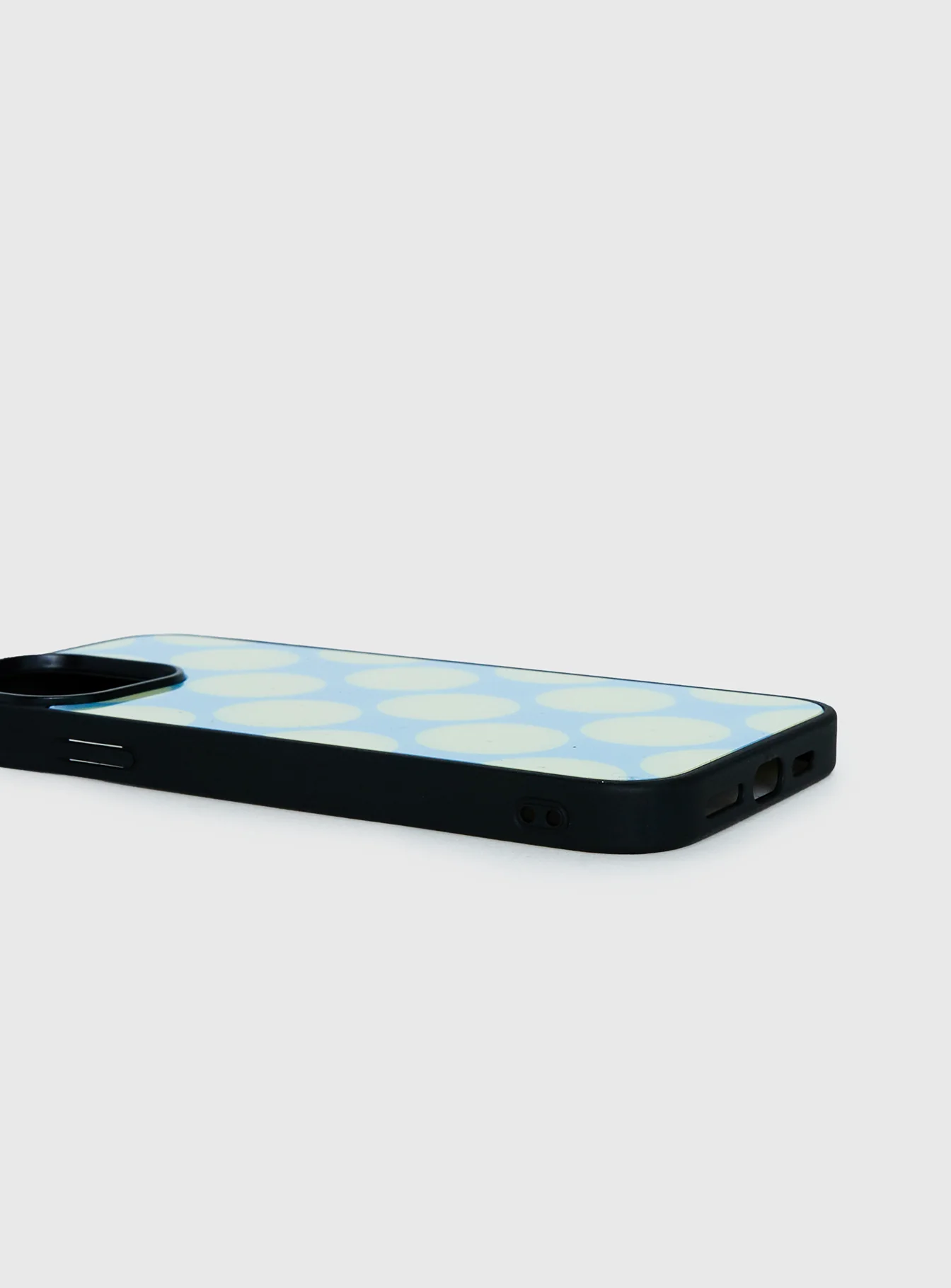 Money Drop iPhone Case Blue / Yellow Polka Dot - Image 2
