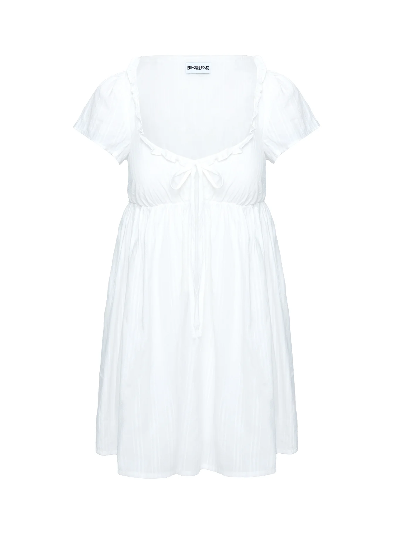 Monsterrat Mini Dress White - Image 7