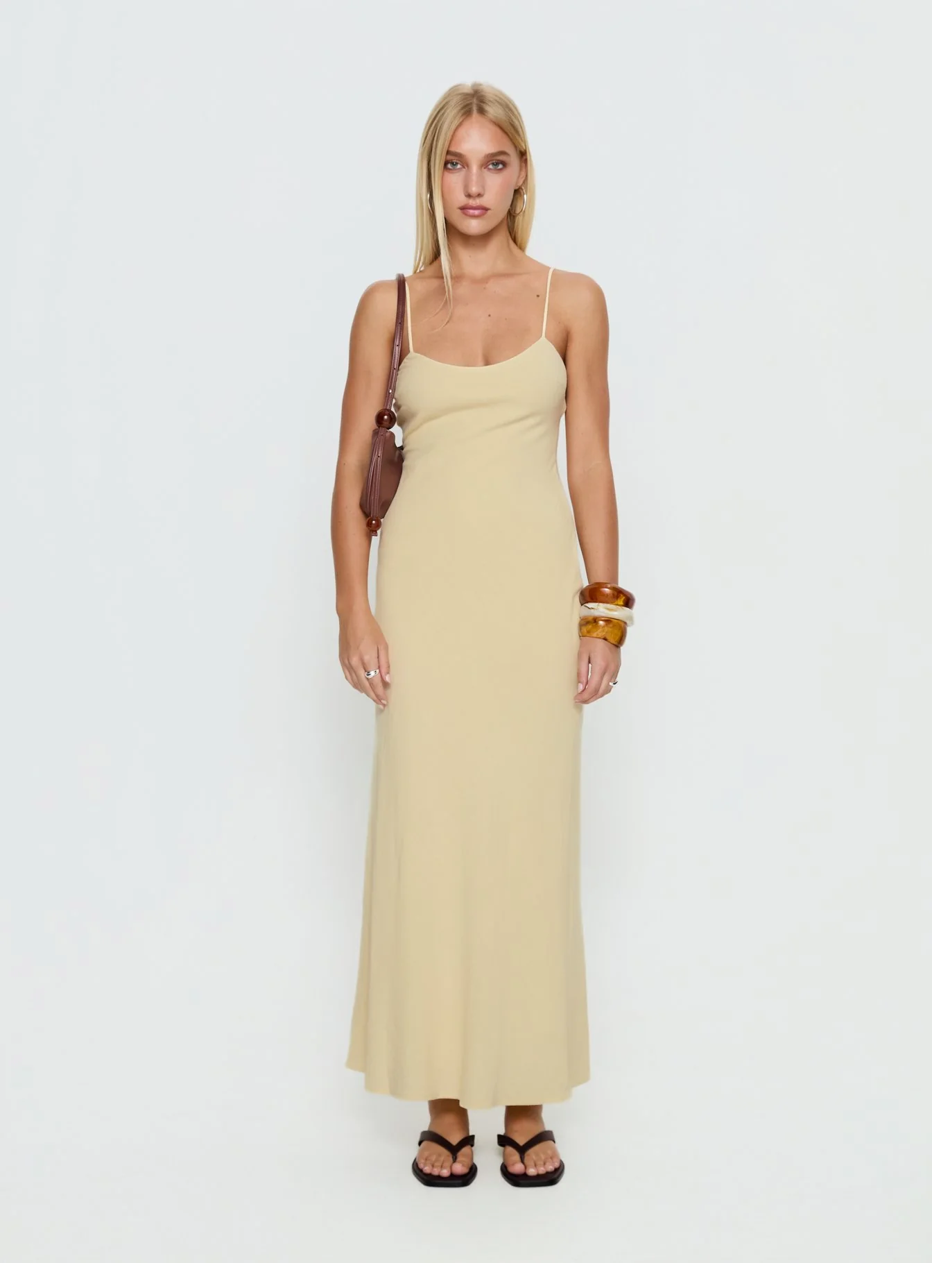 Montie Scoop Maxi Dress Lemon - Image 6