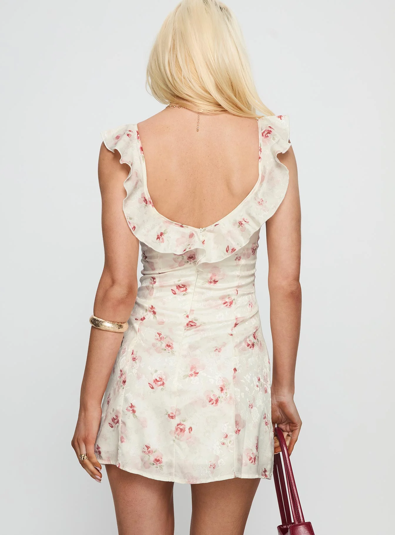 Moonlily Flutter Sleeve Mini Dress Multi Floral - Image 5