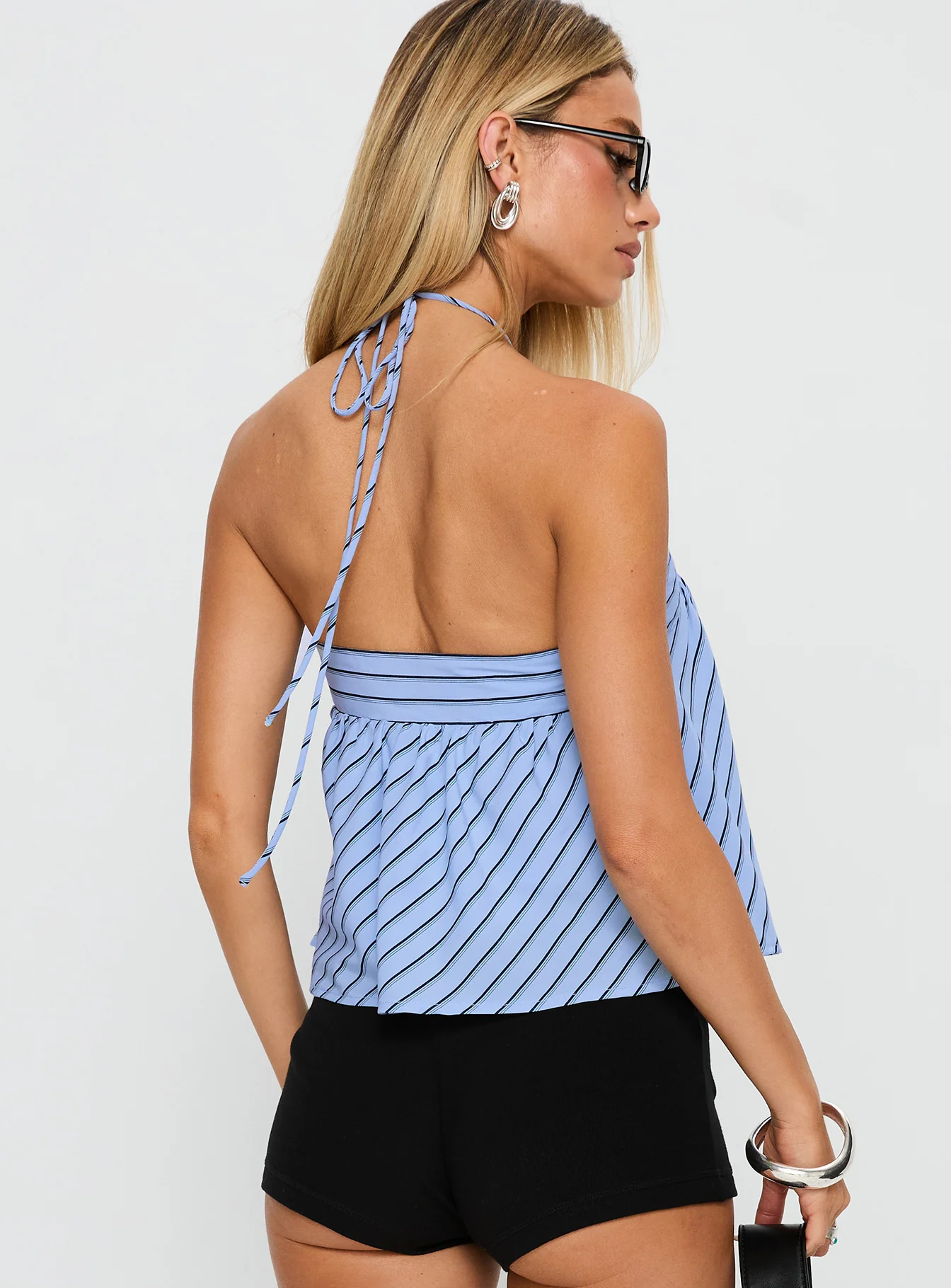 Moonlit Top Blue Stripe - Image 5