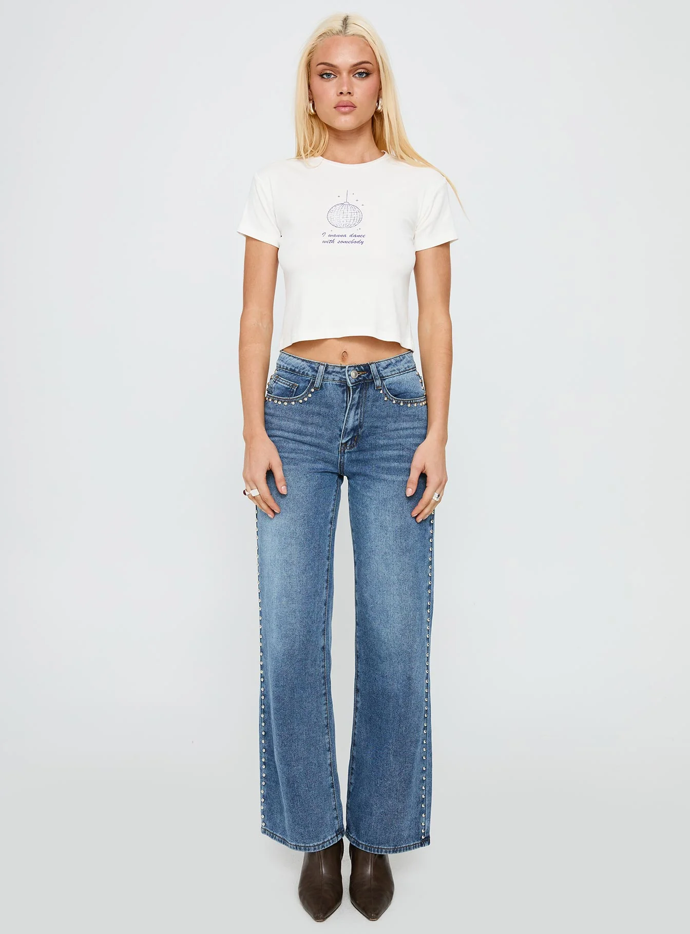 My Girl Graphic Top White - Image 7