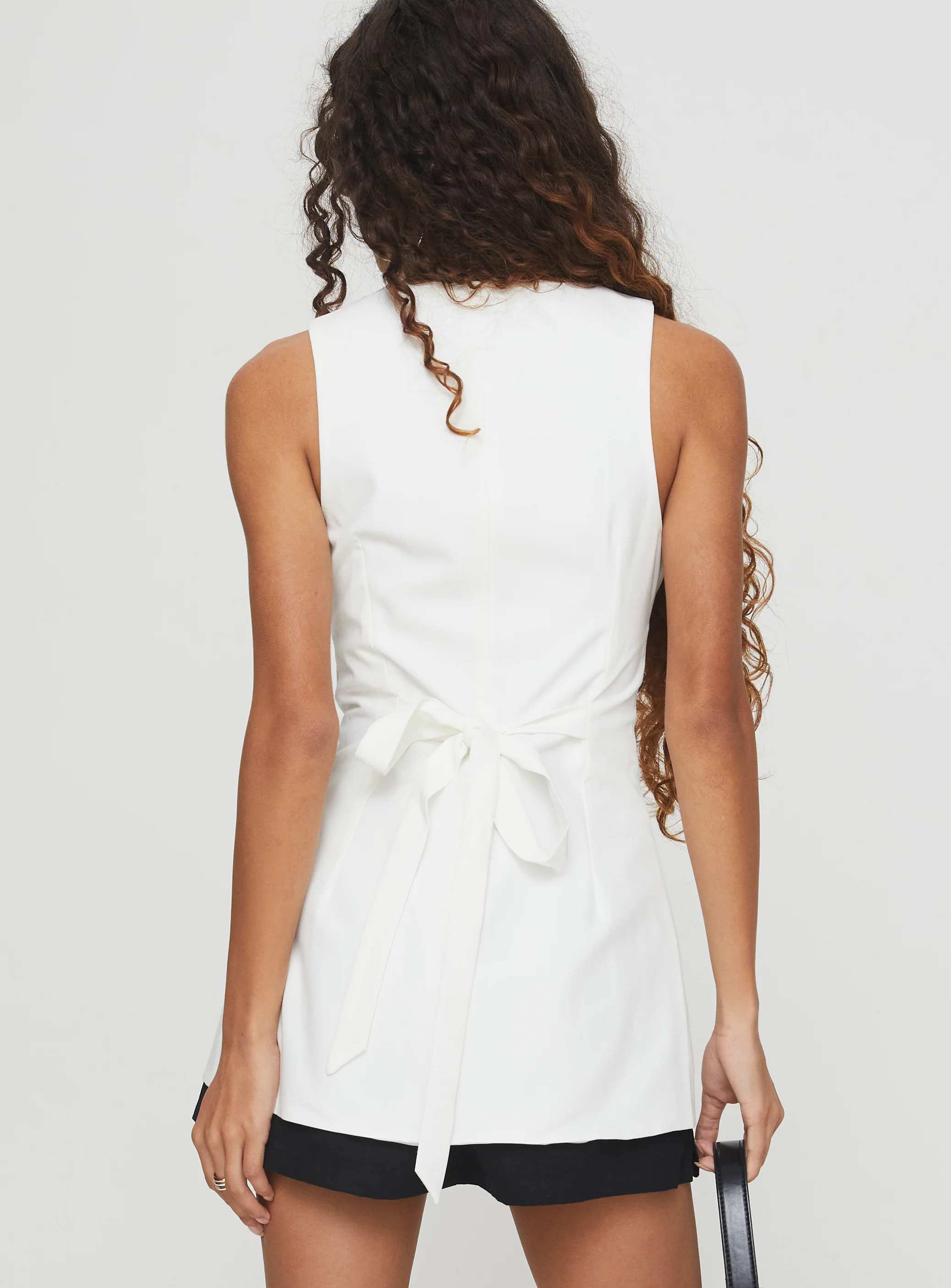 Mystick Vest Top White - Image 5