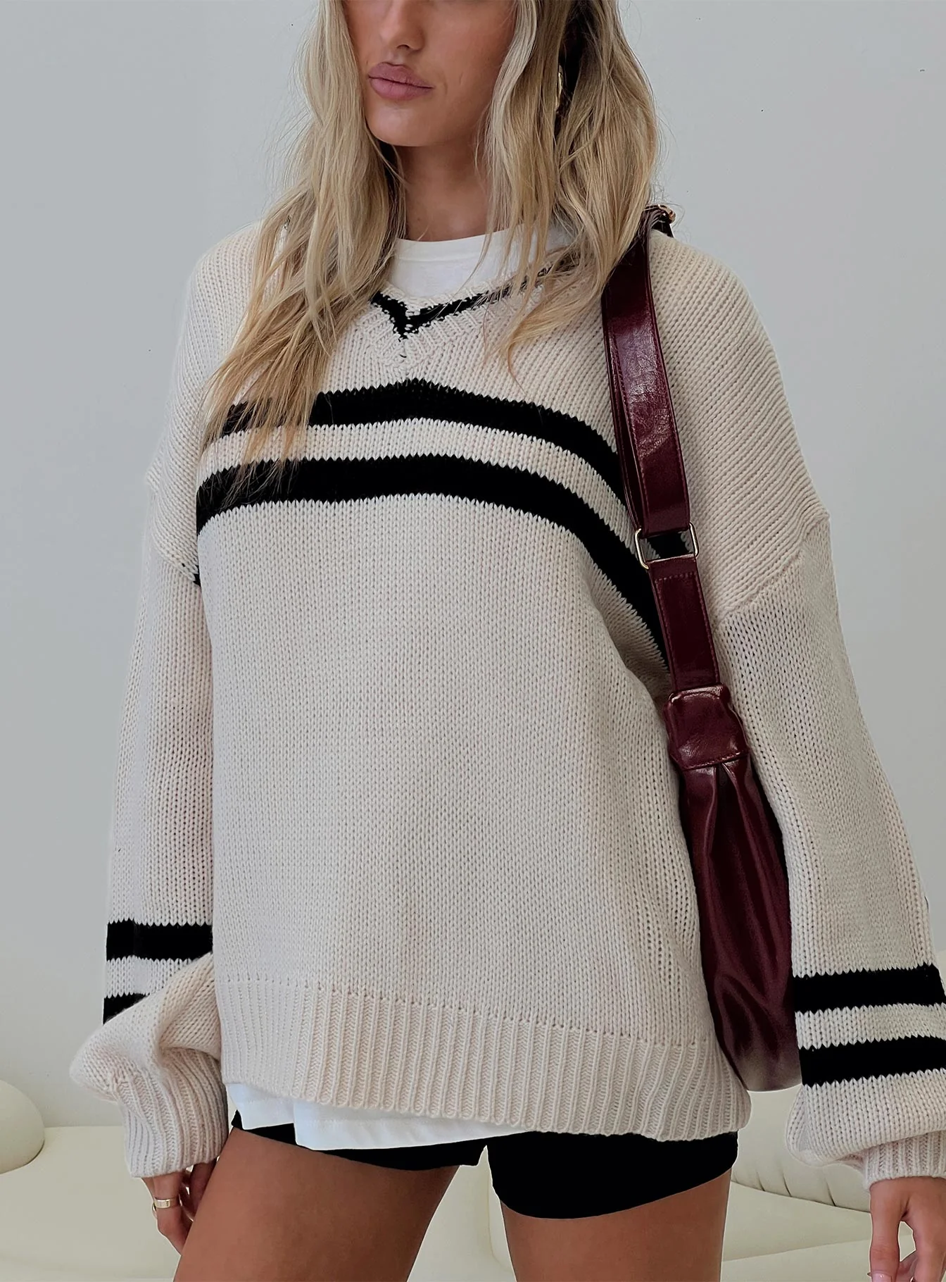 Mystique Knit Sweater Cream - Image 8
