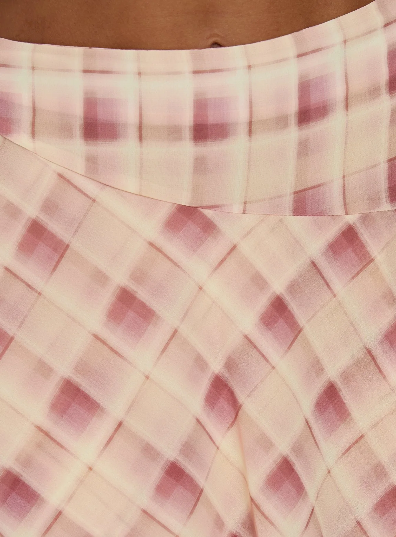 Natana Asymmetrical Midi Skirt Multi Check - Image 6